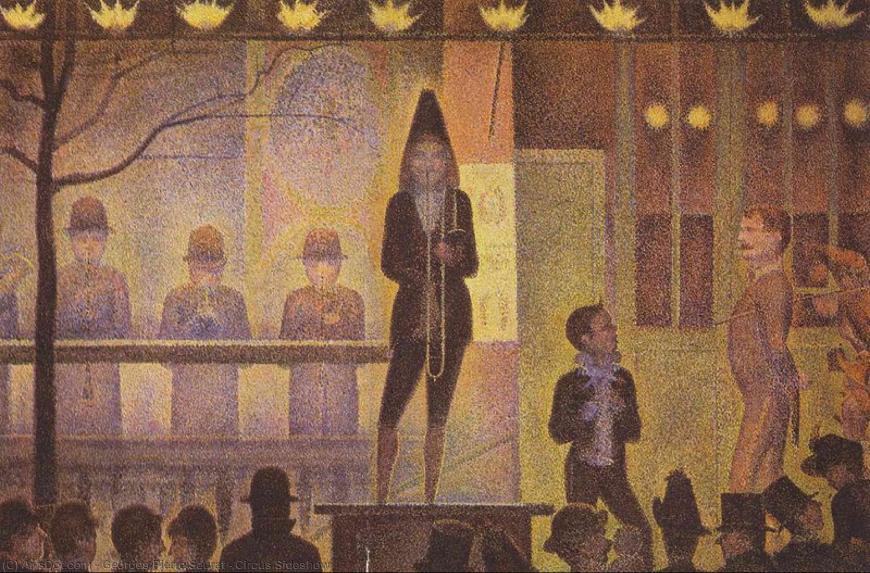 Holen Museumsqualität Prints Circus Sideshow, 1888 von Georges Pierre Seurat (1859-1891, France) | ArtsDot.com
