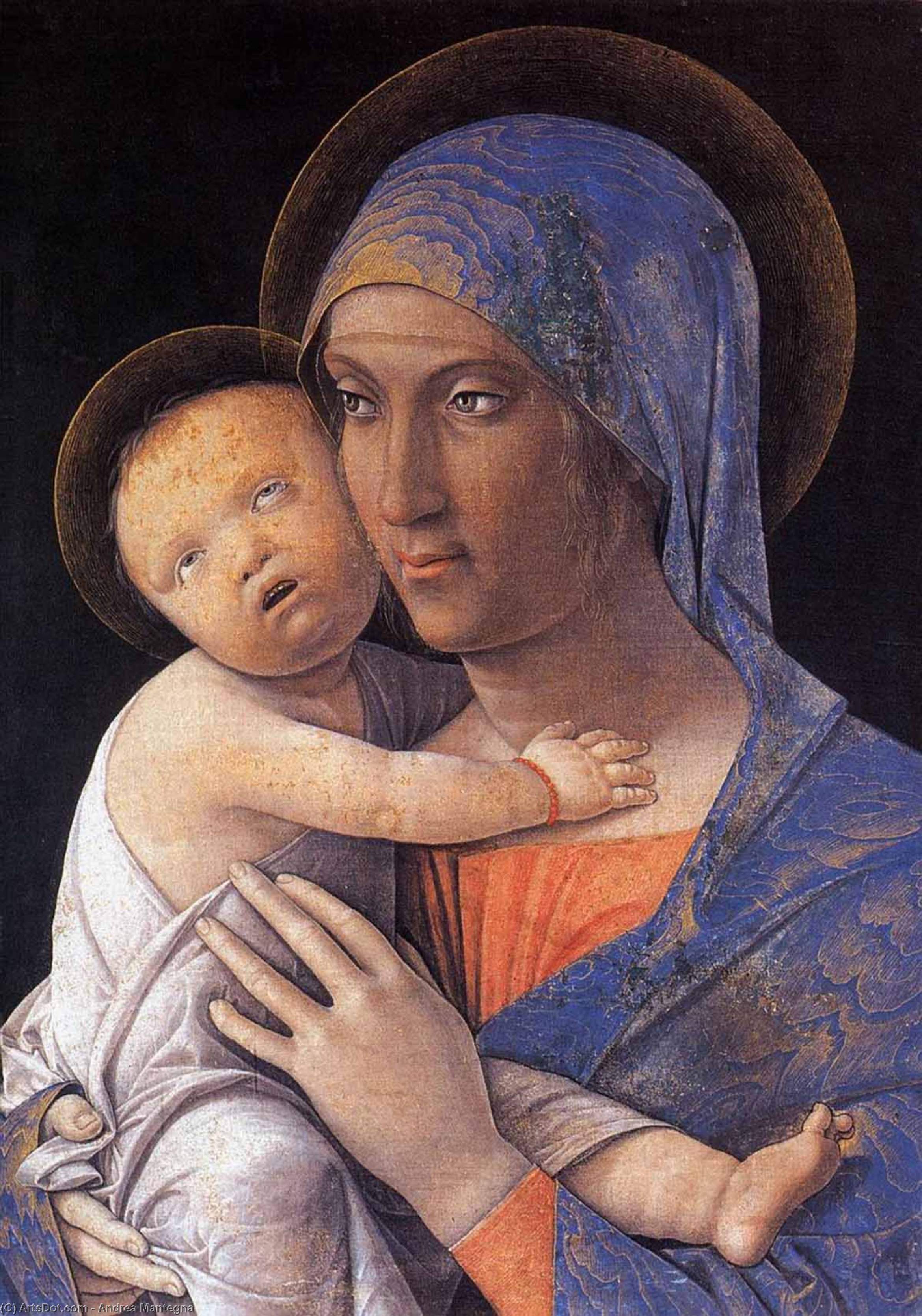 Order Paintings Reproductions Madonna and Child, 1480 by Andrea Mantegna (1431-1506, Italy) | ArtsDot.com