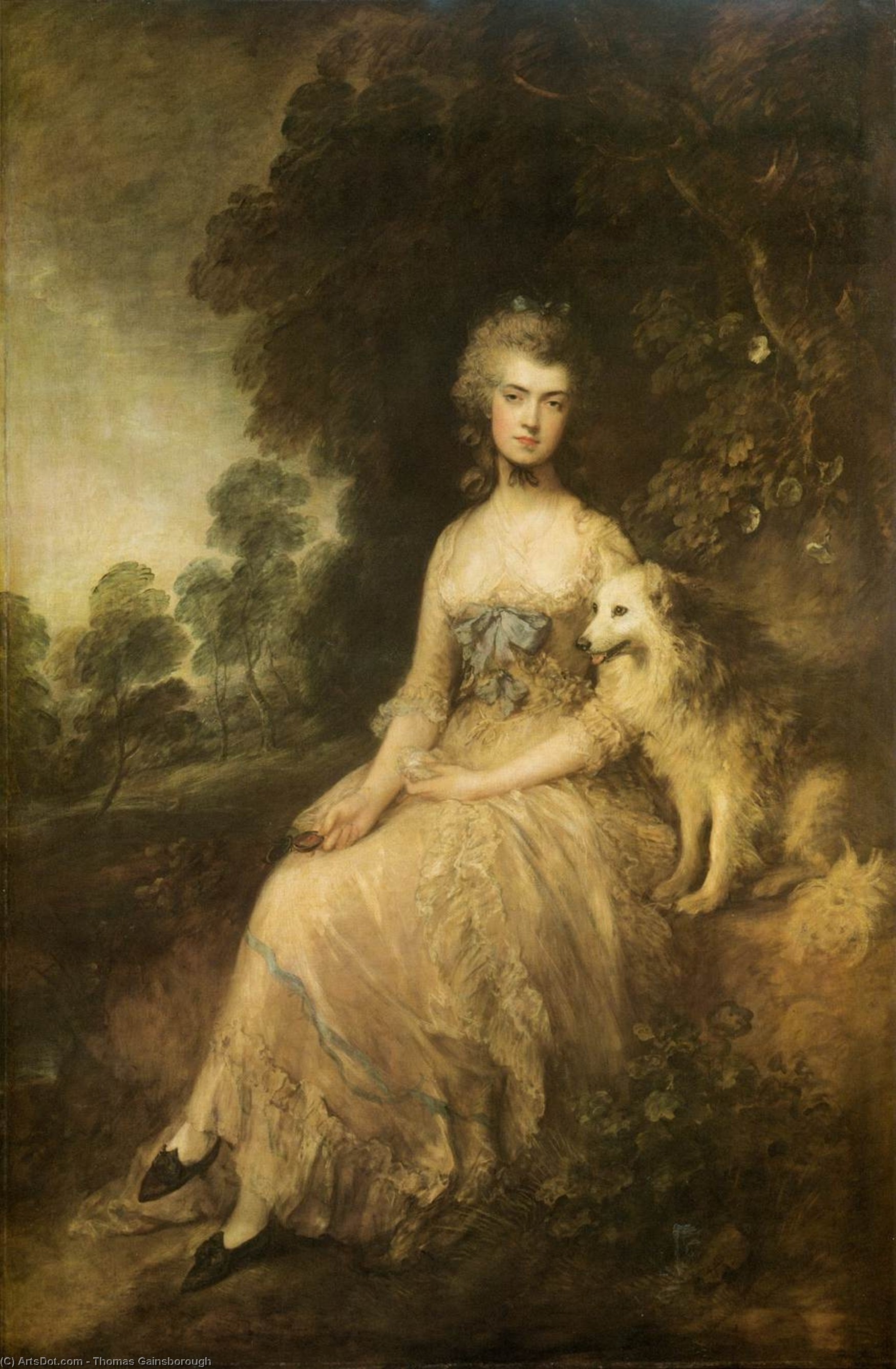 Order Artwork Replica Mrs. Mary Robinson (``Perdita``), 1781 by Thomas Gainsborough (1727-1788, United Kingdom) | ArtsDot.com