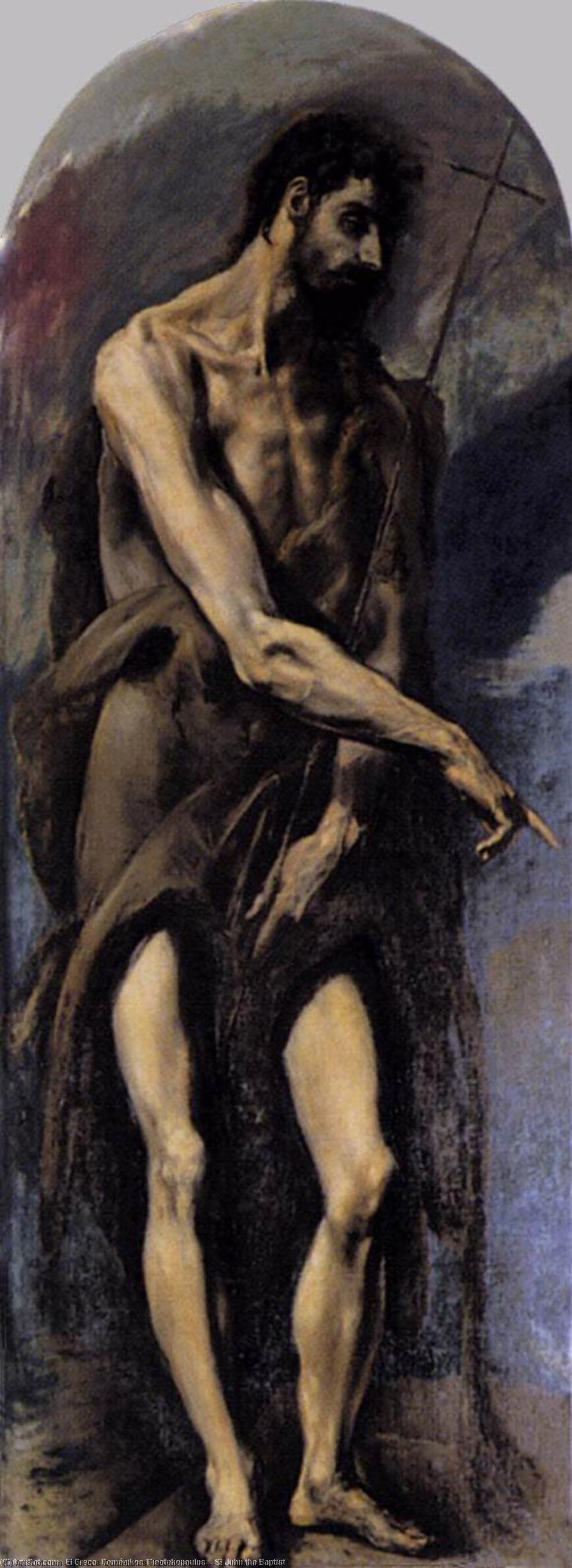 Order Artwork Replica St John the Baptist, 1577 by El Greco (Doménikos Theotokopoulos) (1541-1614, Greece) | ArtsDot.com