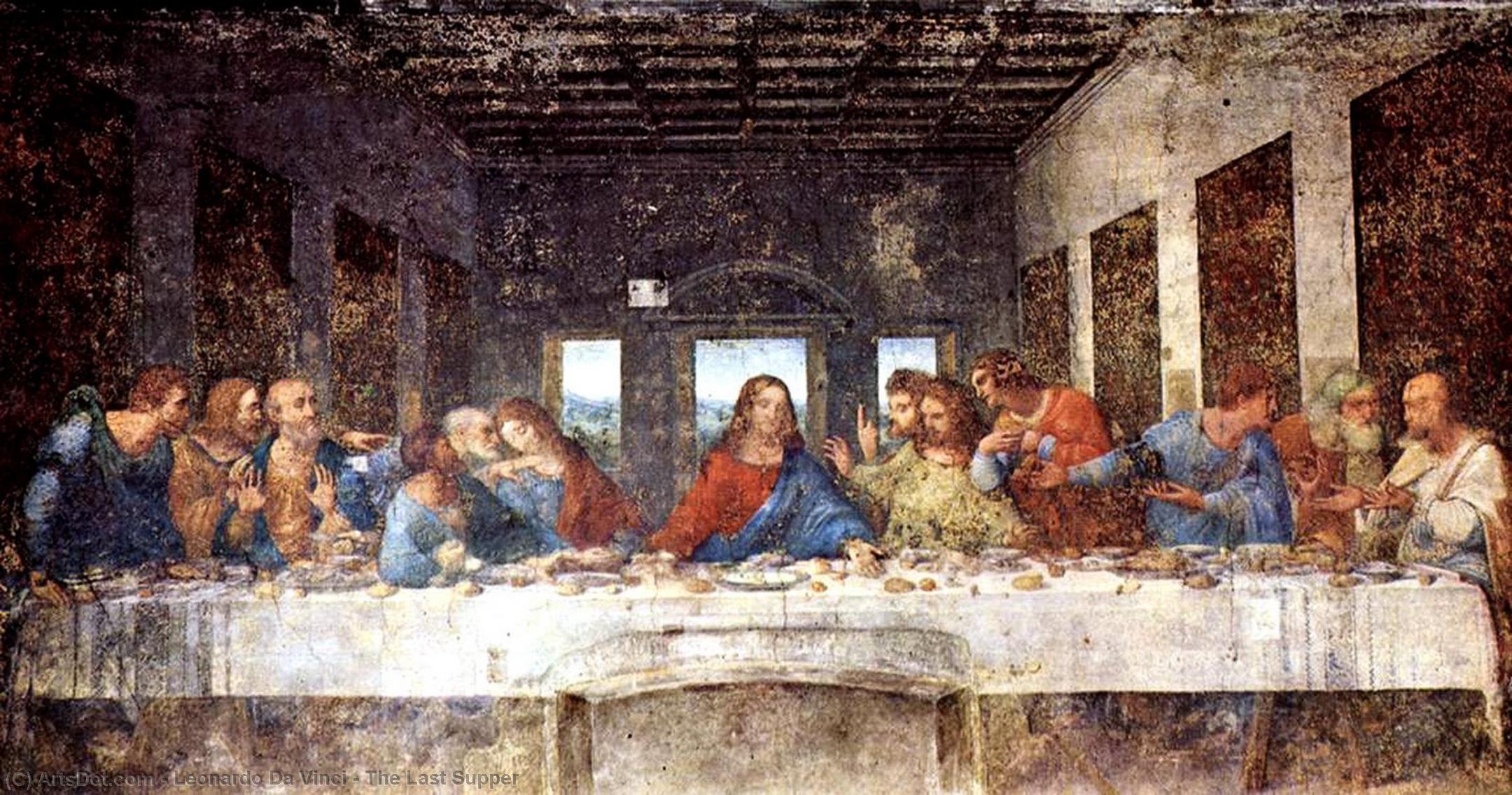 Ordinare Riproduzioni Di Quadri L`Ultima Cena, 1497 di Leonardo Da Vinci (1452-1519, Italy) | ArtsDot.com