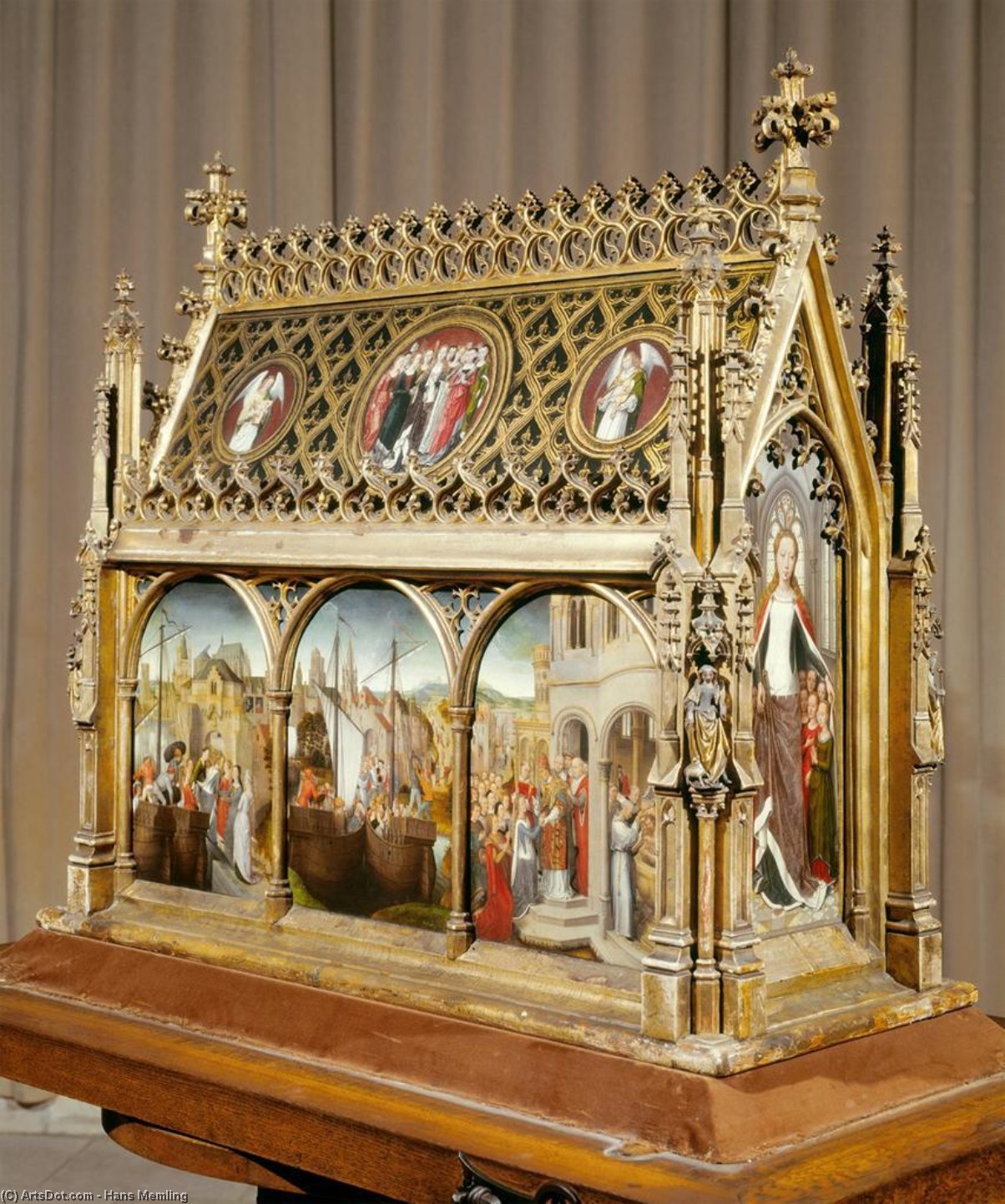 Order Paintings Reproductions St Ursula Shrine, 1489 by Hans Memling (1430-1494, Germany) | ArtsDot.com