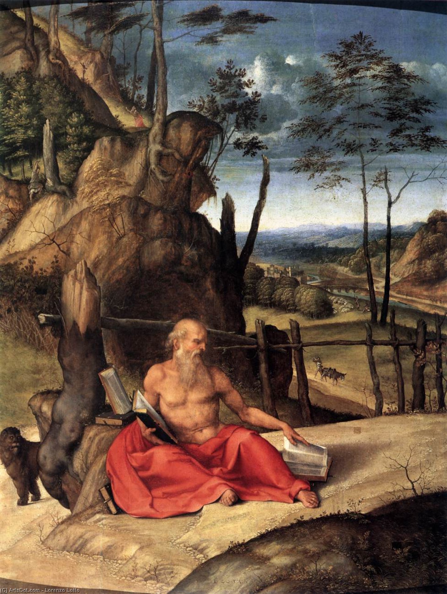 Order Artwork Replica St Jerome in the Wilderness, 1509 by Lorenzo Lotto (1480-1556, Italy) | ArtsDot.com