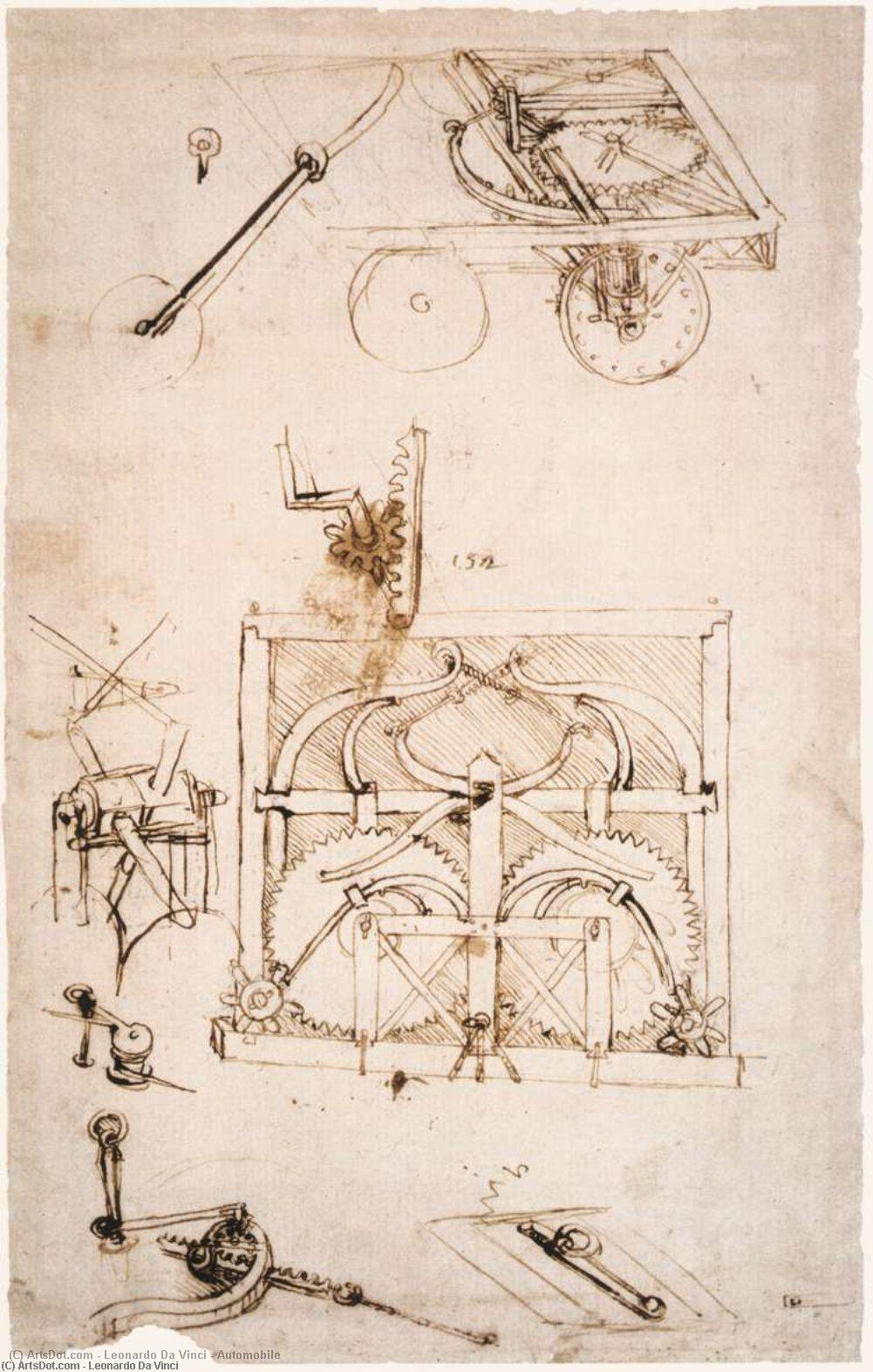 Order Artwork Replica Automobile, 1478 by Leonardo Da Vinci (1452-1519, Italy) | ArtsDot.com