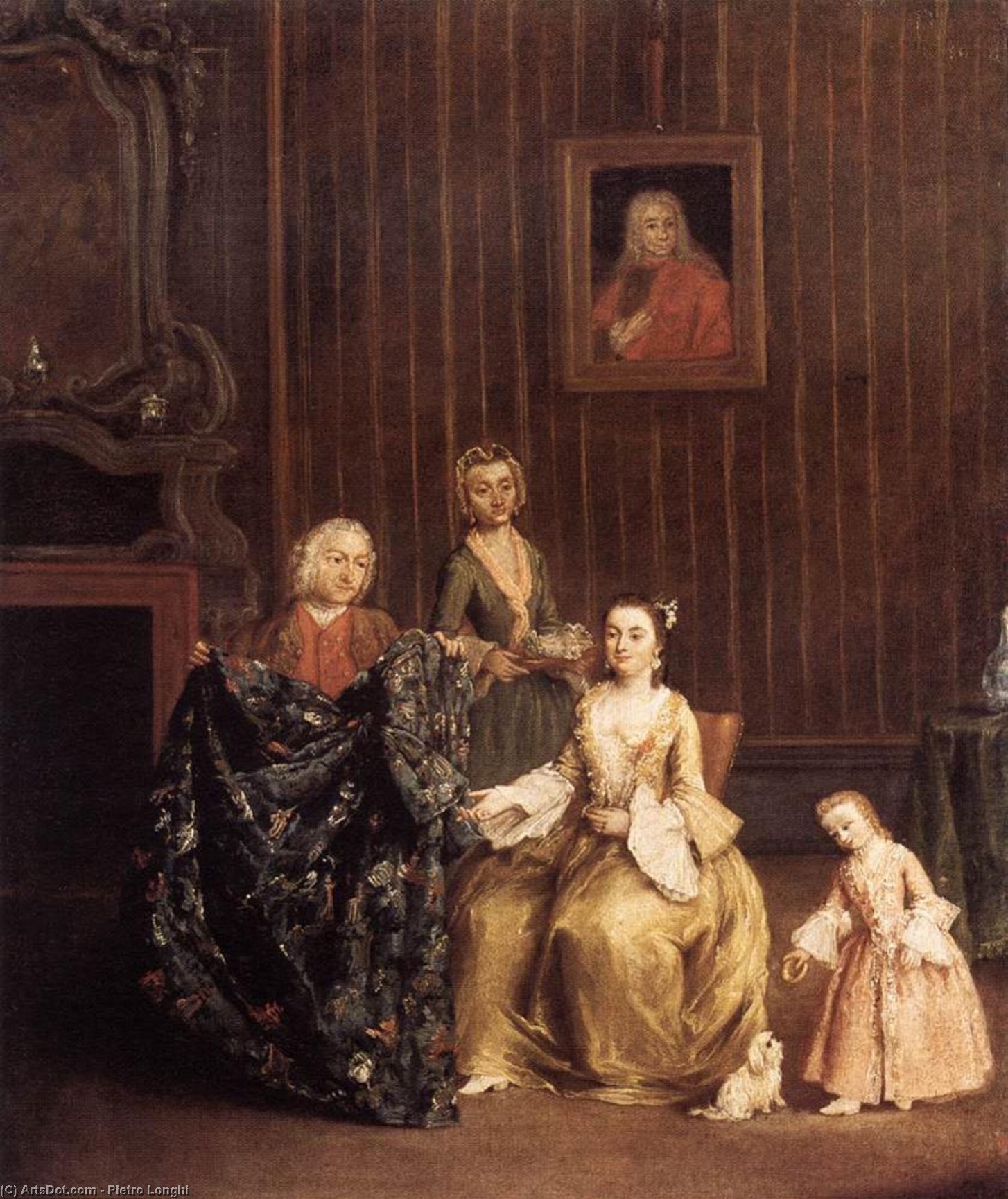 Ordem Reproduções De Arte O Tailor, 1741 por Pietro Longhi (1701-1785, Italy) | ArtsDot.com