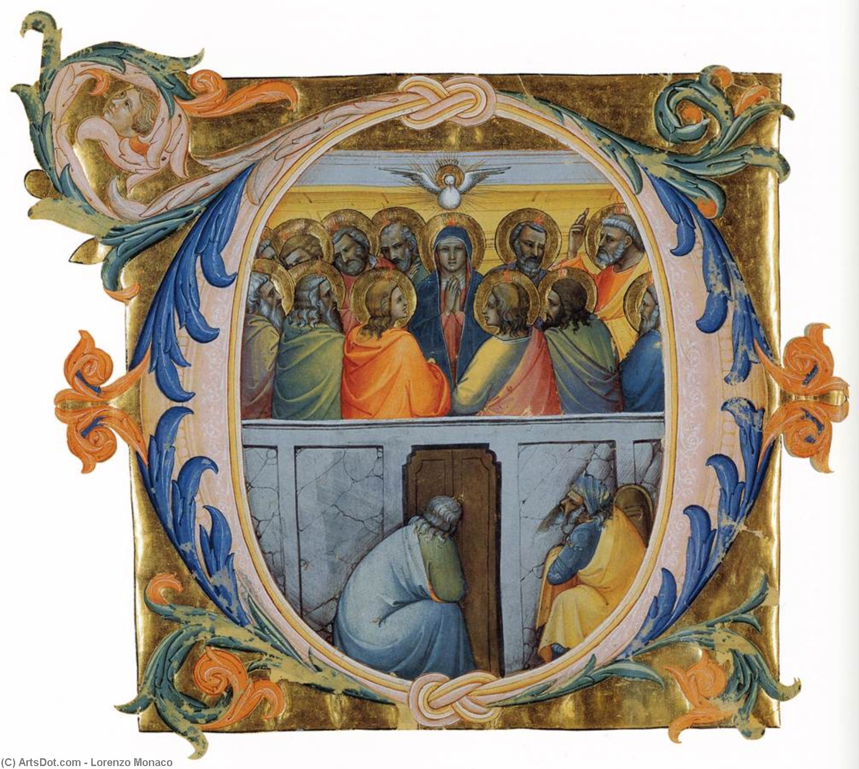 Order Artwork Replica Antiphonary (Cod. Cor. 1, folio 111v), 1396 by Lorenzo Monaco (1370-1425, Italy) | ArtsDot.com