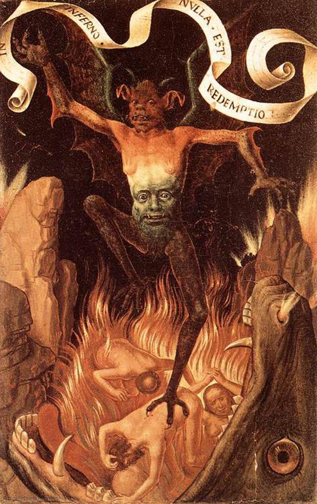 順序 油絵 地獄, 1485 バイ Hans Memling (1430-1494, Germany) | ArtsDot.com
