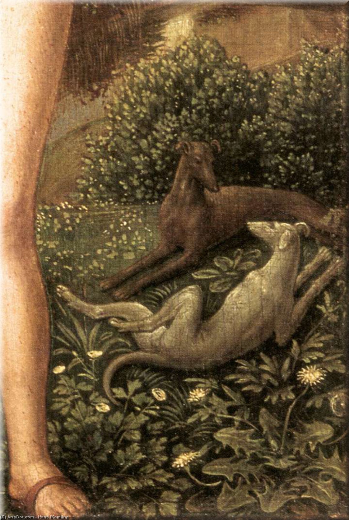 顺序 畫複製 Triptych of Earthly Vanity and Divine Savation (detail), 1485 通过 Hans Memling (1430-1494, Germany) | ArtsDot.com