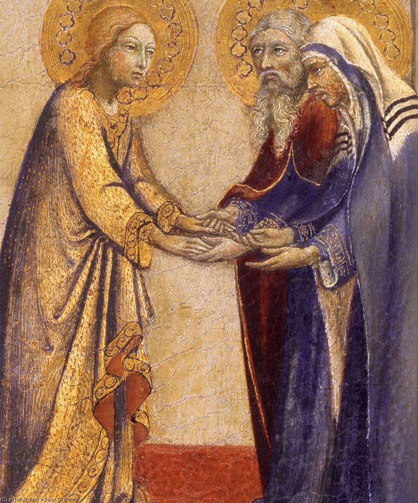 Order Paintings Reproductions Return of the Virgin (detail), 1448 by Sano Di Pietro (1406-1481, Italy) | ArtsDot.com