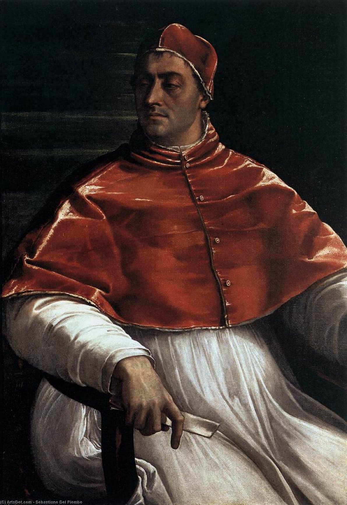 顺序 畫複製 教皇七世。, 1526 通过 Sebastiano Del Piombo (1485-1547, Italy) | ArtsDot.com