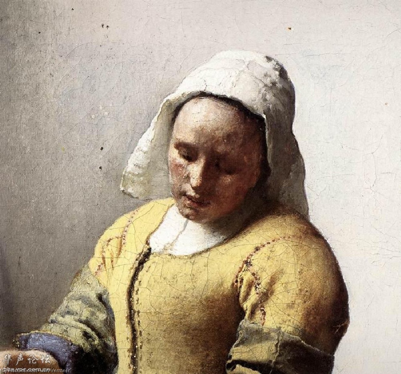 Order Art Reproductions The Milkmaid (detail), 1658 by Johannes Vermeer (1632-1675, Netherlands) | ArtsDot.com