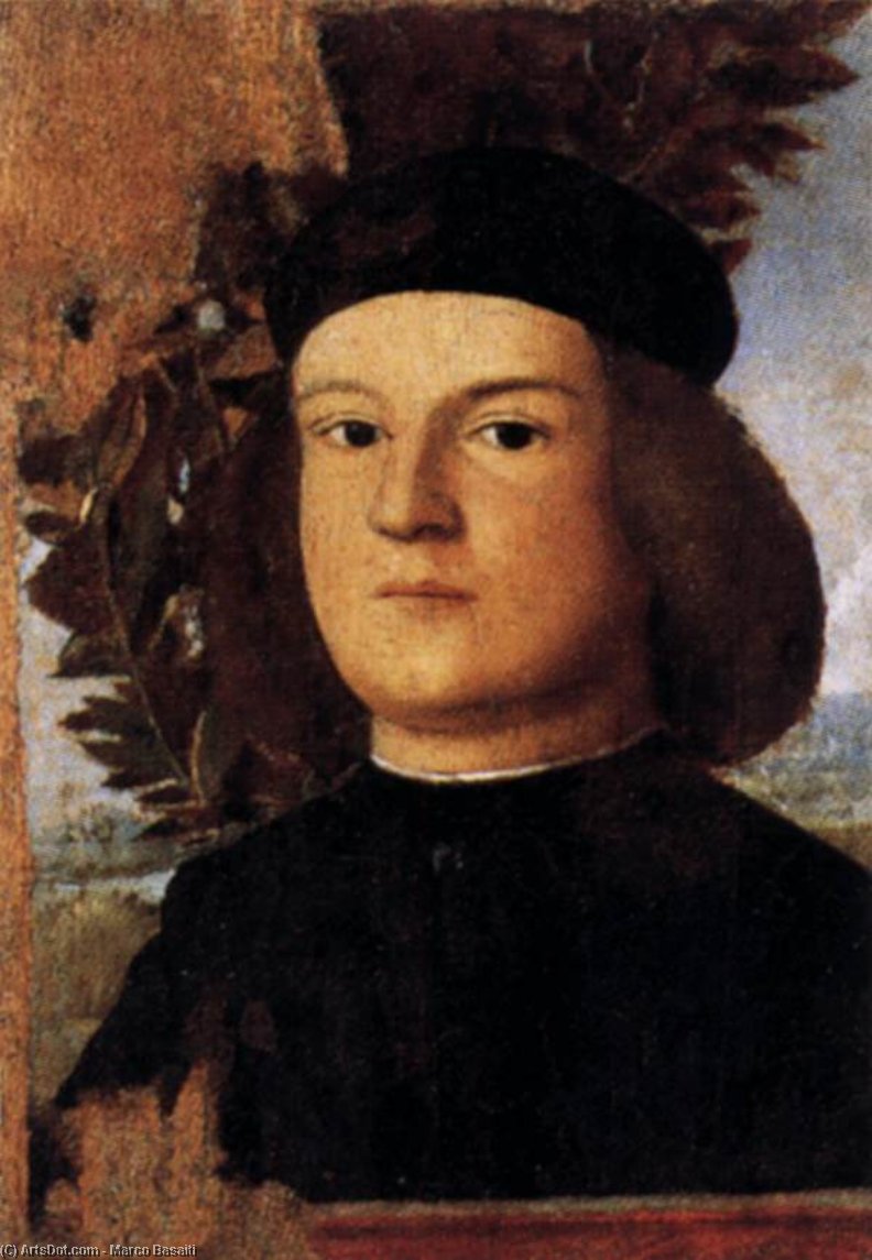 Buy Museum Art Reproductions Portrait of a Man in a Cap, 1500 by Marco Basaiti (1470-1530, Italy) | ArtsDot.com