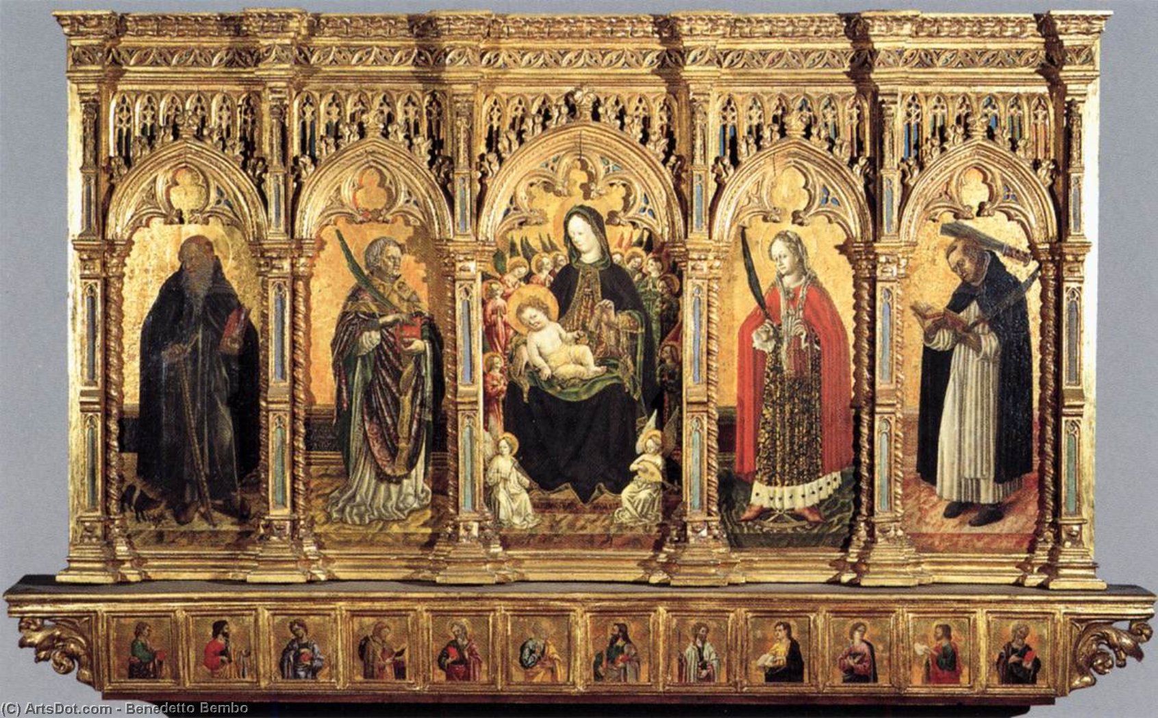 Order Oil Painting Replica Madonna and Saints, 1462 by Benedetto Bembo (1423-1489, Italy) | ArtsDot.com