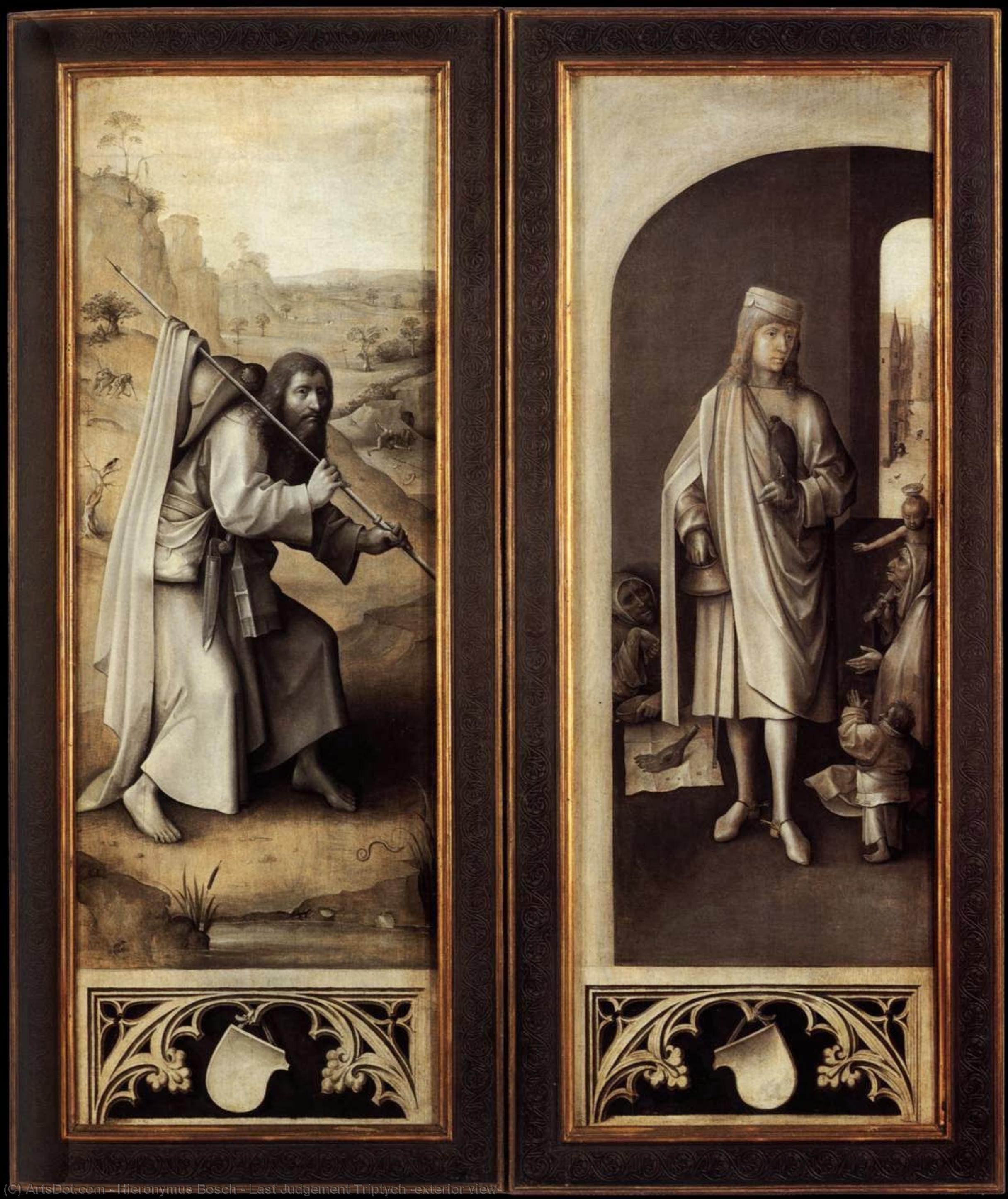 Order Art Reproductions Last Judgement Triptych (exterior view), 1504 by Hieronymus Bosch (1450-1516, Netherlands) | ArtsDot.com