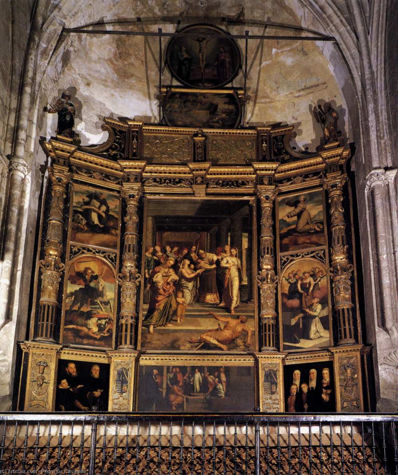 Order Paintings Reproductions Altarpiece of the Purification, 1555 by Pedro De Campaña (1503-1586, Belgium) | ArtsDot.com