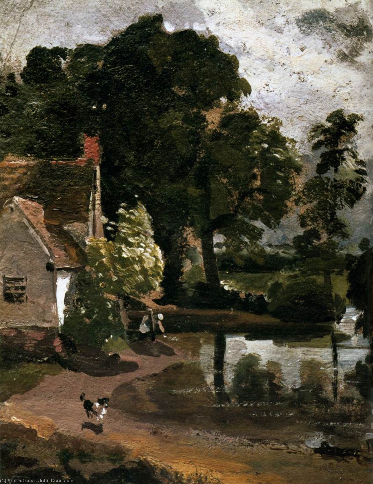 Order Paintings Reproductions Willy Lot`s House, 1810 by John Constable (1776-1837, United Kingdom) | ArtsDot.com