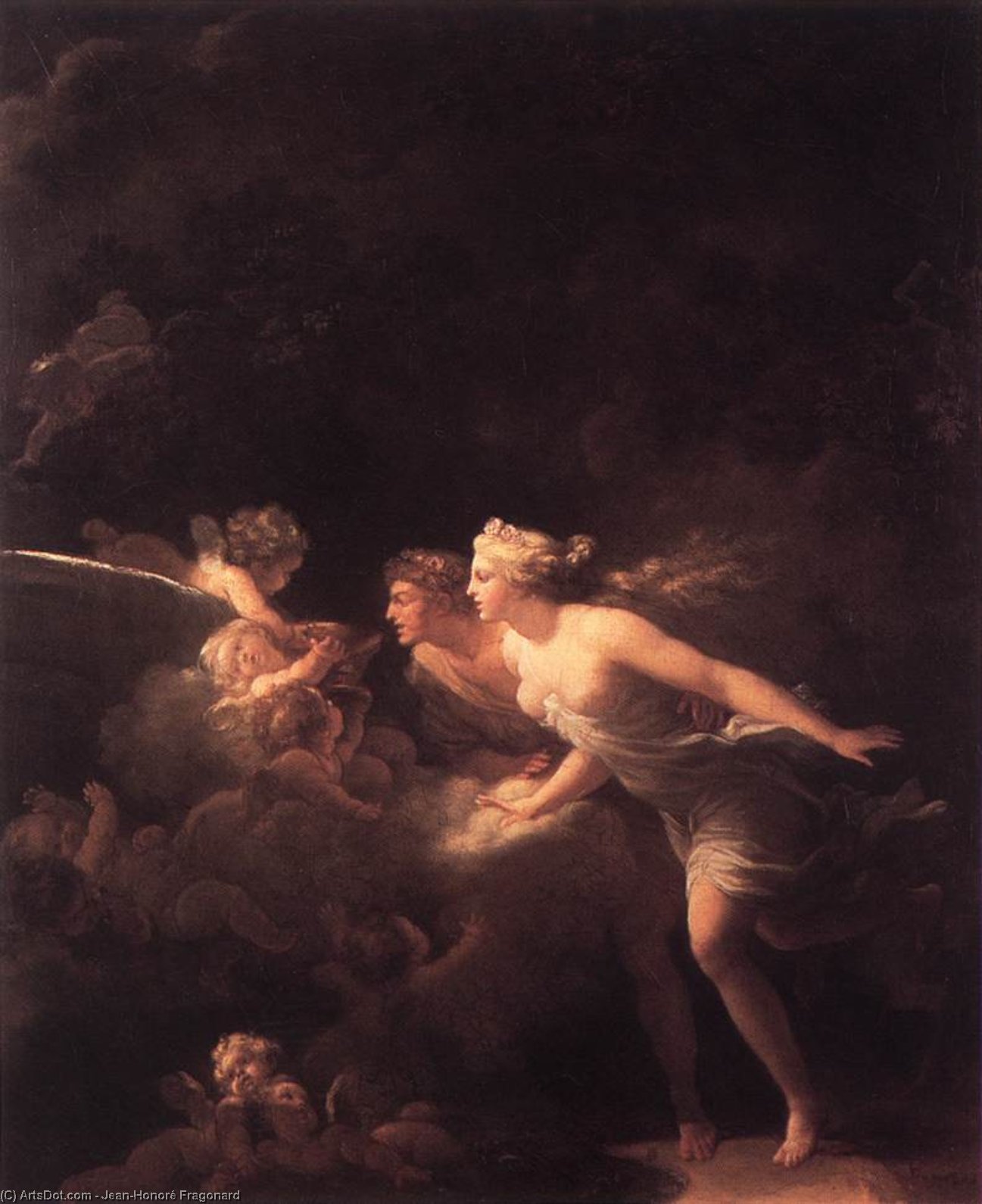 Order Oil Painting Replica The Fountain of Love, 1785 by Jean-Honoré Fragonard (1732-1806, France) | ArtsDot.com