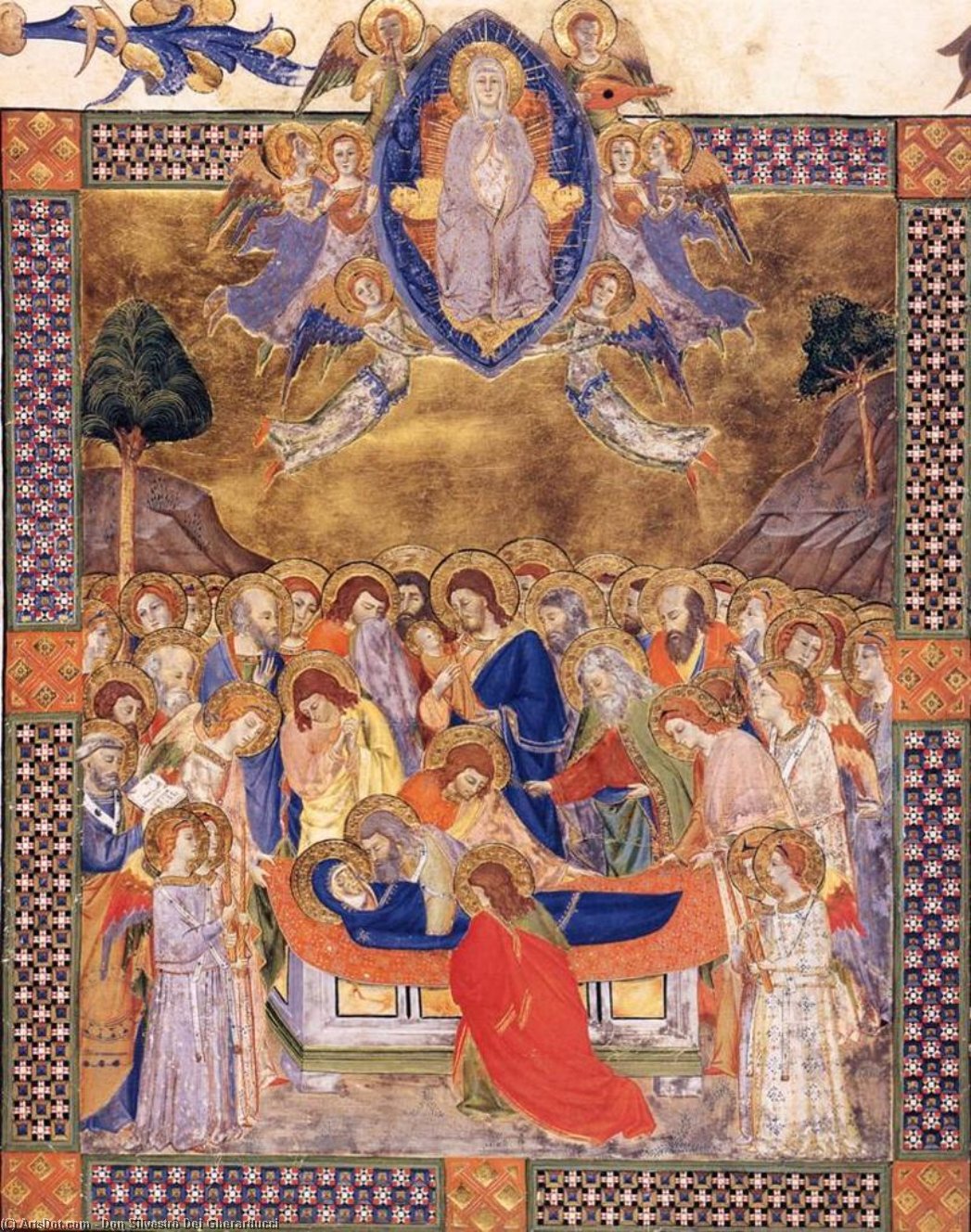 Ordinare Stampe Di Qualità Del Museo Graduale di Santa Maria degli Angeli (Folio 142), 1370 di Don Silvestro Dei Gherarducci (1339-1399, Italy) | ArtsDot.com