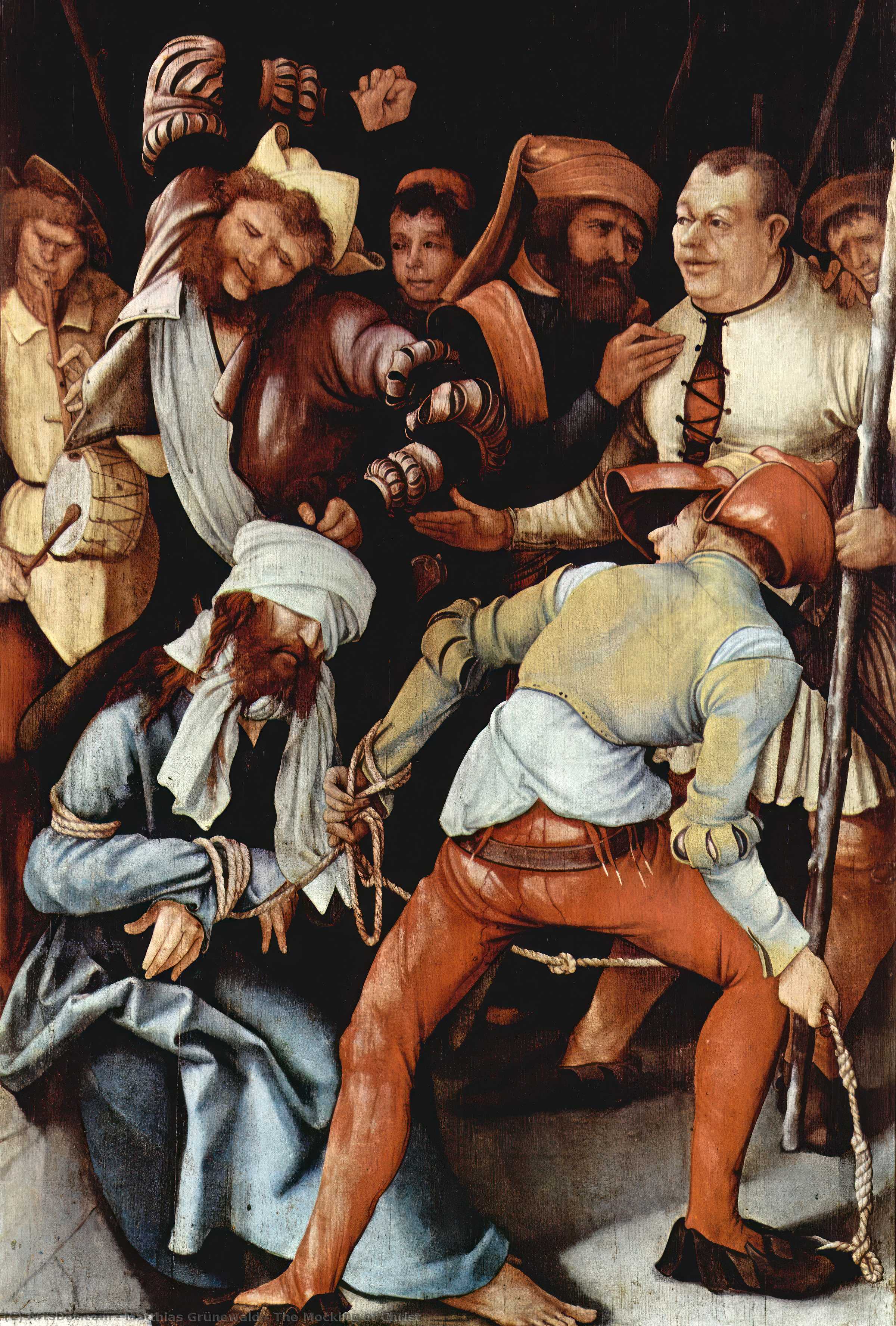 Order Paintings Reproductions The Mocking of Christ, 1503 by Matthias Grünewald (1480-1528, Germany) | ArtsDot.com