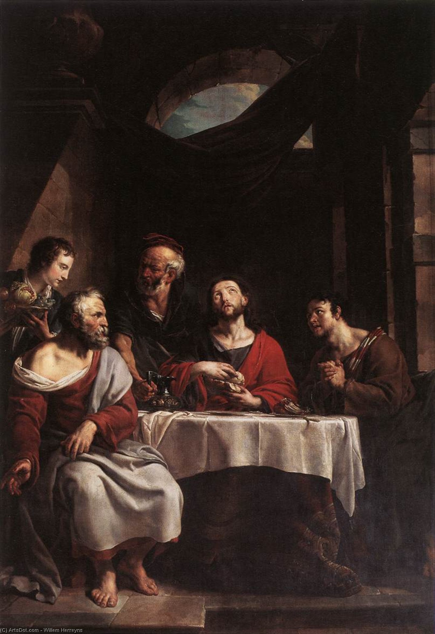 Order Artwork Replica Supper at Emmaus, 1808 by Willem Herreyns (1743-1827, Netherlands) | ArtsDot.com