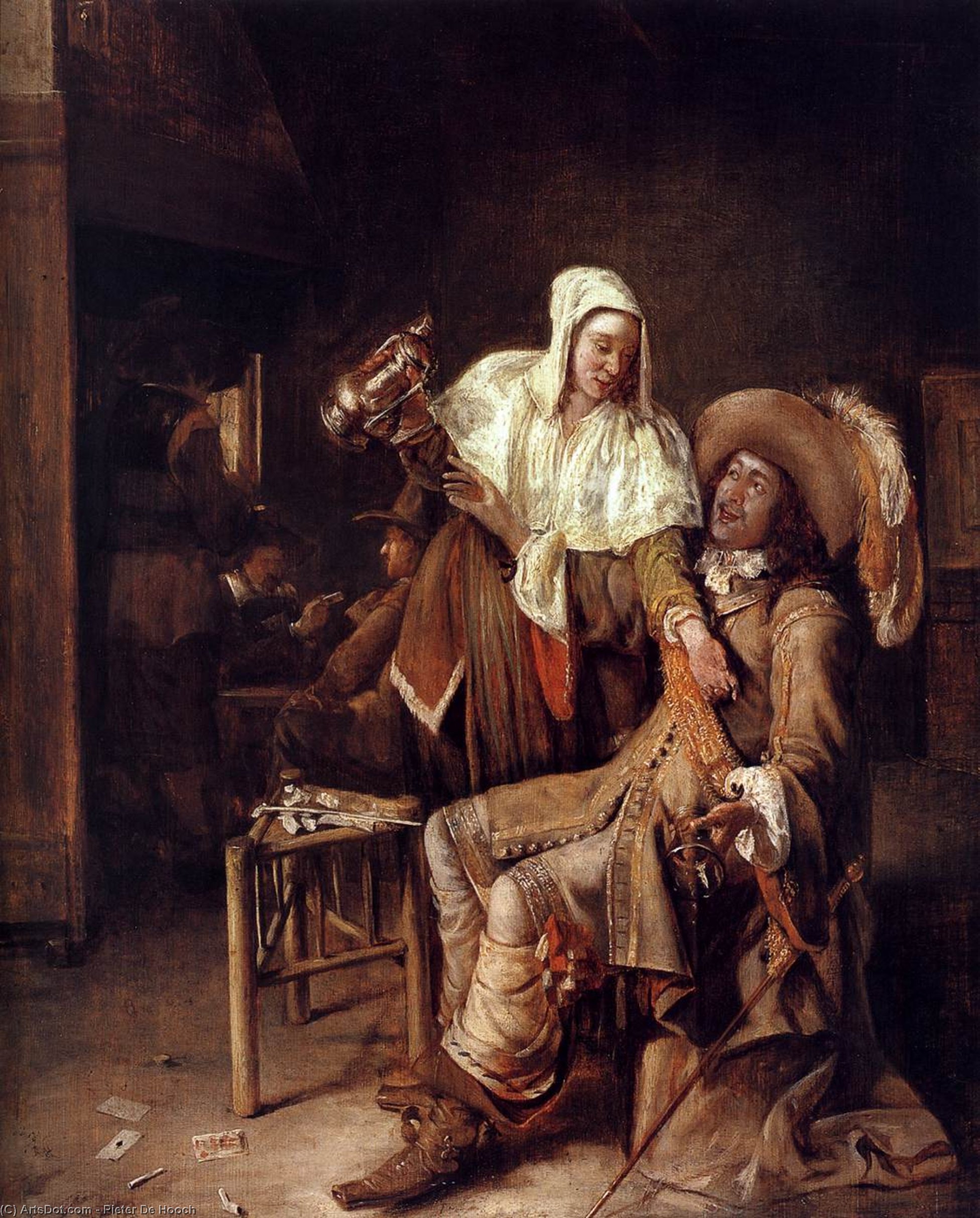 Adquirir Reproduções De Pinturas O vidro vazio, 1653 por Pieter De Hooch (1629-1694, Netherlands) | ArtsDot.com