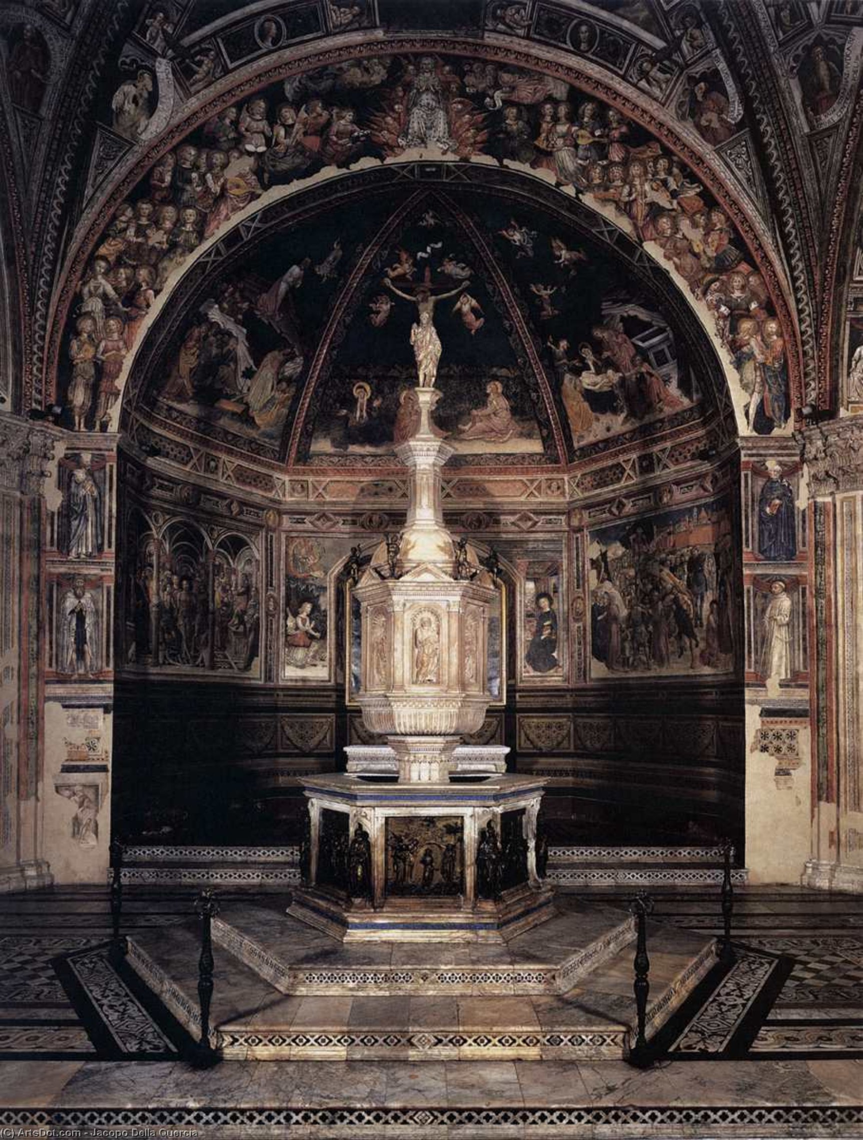Order Artwork Replica Baptismal font, 1417 by Jacopo Della Quercia (1374-1438, Italy) | ArtsDot.com
