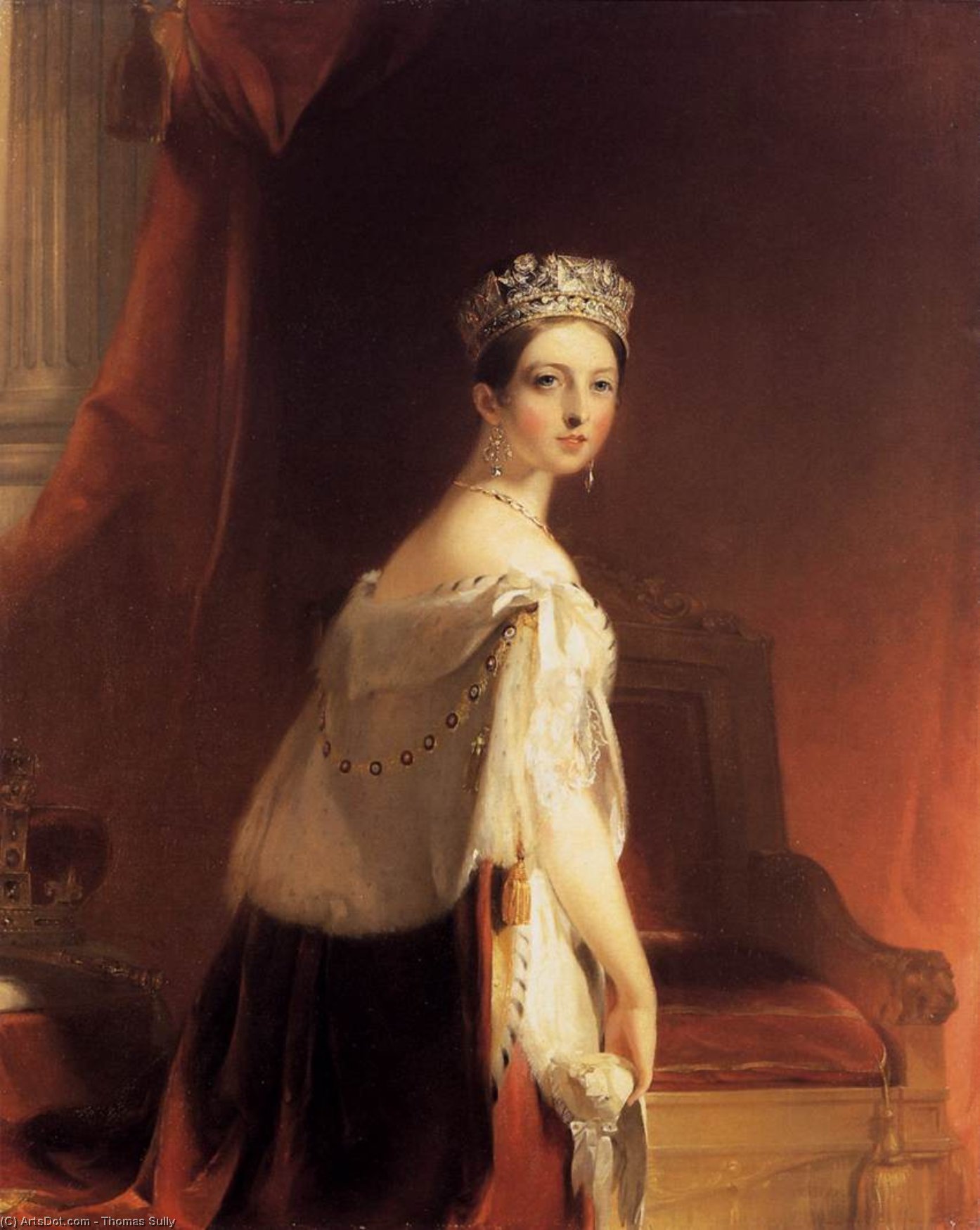 Achat Reproductions De Peintures Reine Victoria, 1838 de Thomas Sully (1783-1872, United Kingdom) | ArtsDot.com