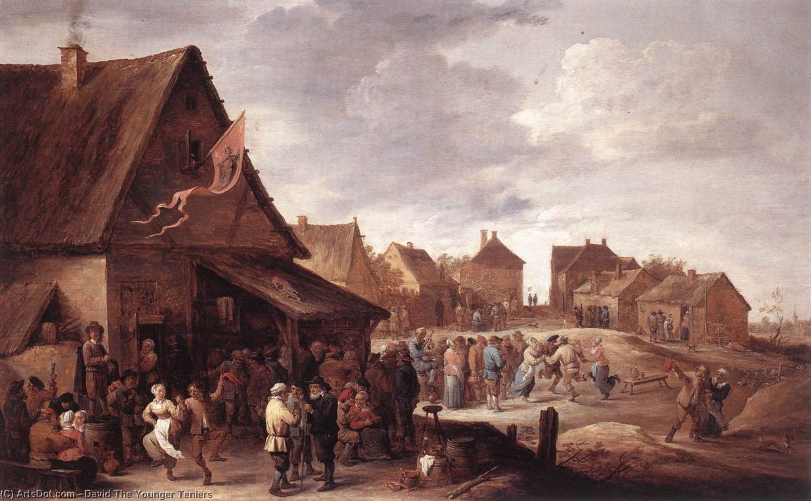 Order Art Reproductions Village Feast by David The Younger Teniers (1610-1690, Belgium) | ArtsDot.com