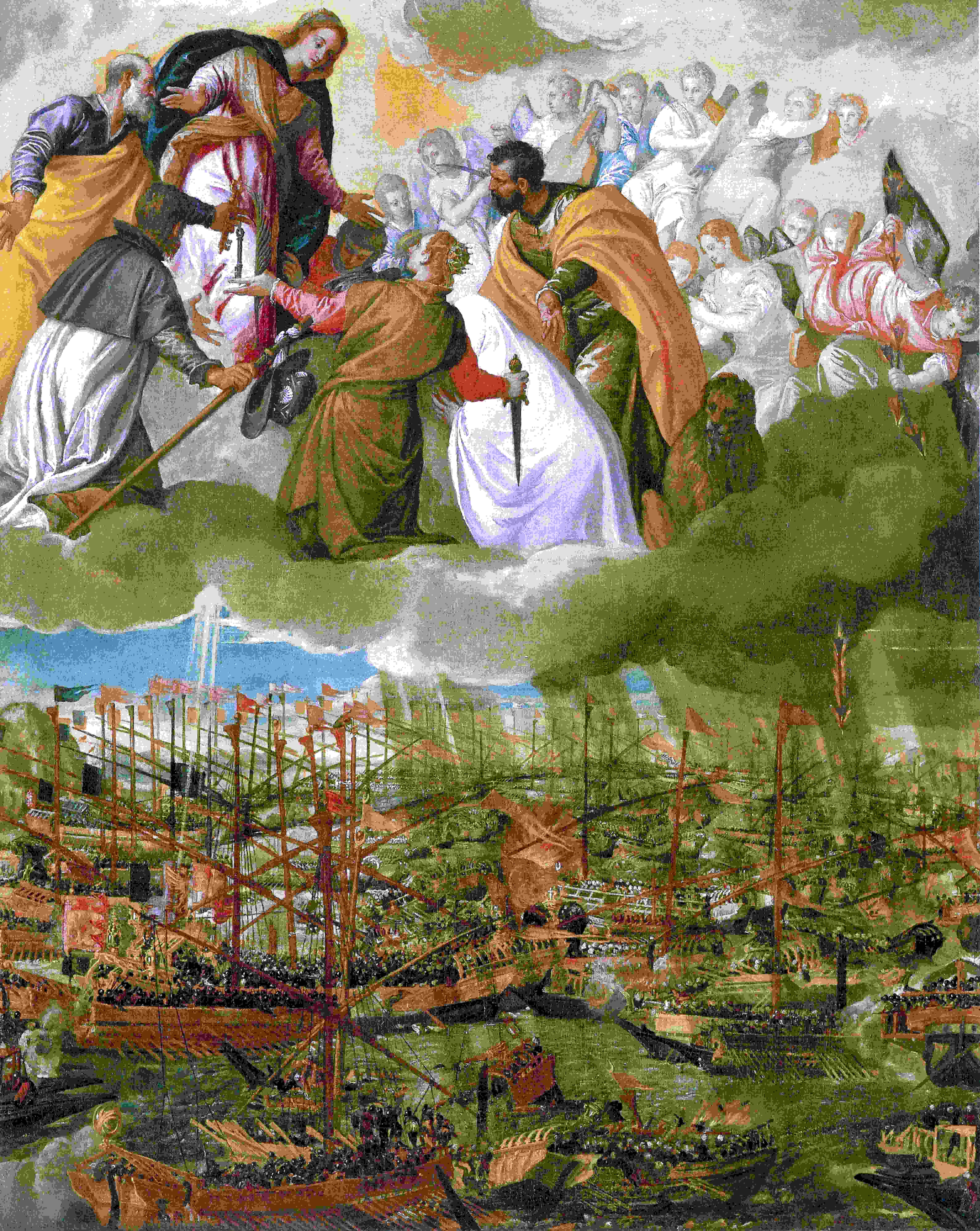 Achat Reproductions D'art Bataille de Lepanto, 1572 de Paolo Veronese (1528-1588, Italy) | ArtsDot.com