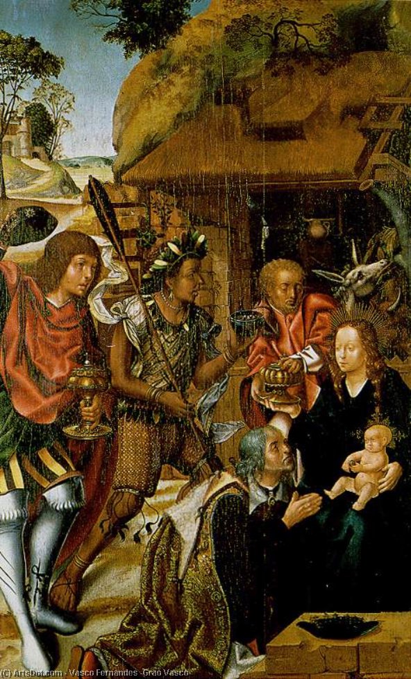 Ordinare Riproduzioni D'arte Adorazione dei Magi, 1501 di Vasco Fernandes (Grao Vasco) (1475-1542, Portugal) | ArtsDot.com