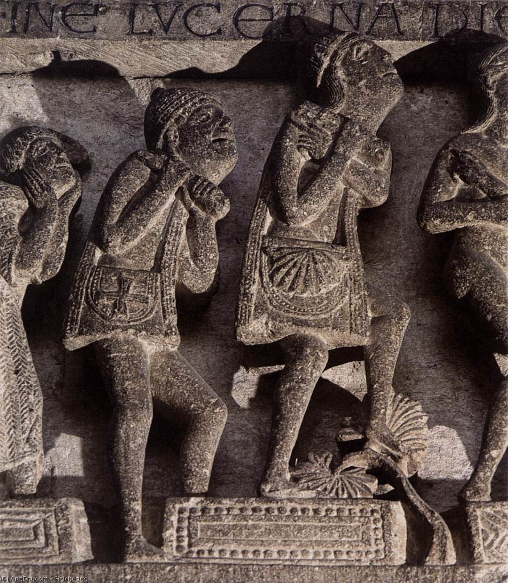 顺序 藝術再現 诸比丘, 1120 通过 Gislebertus (1120-1135, France) | ArtsDot.com
