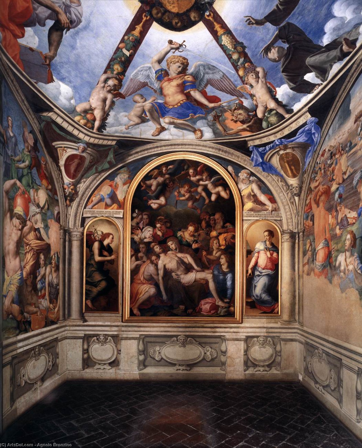 Order Oil Painting Replica View of the Chapel of Eleonora da Toledo, 1440 by Agnolo Bronzino (1503-1572, Italy) | ArtsDot.com