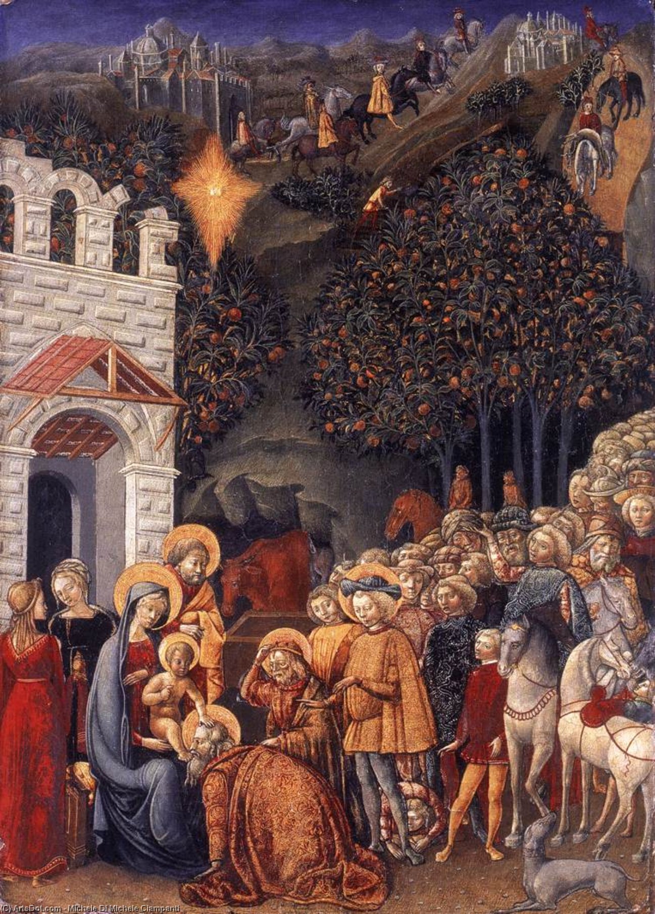 Adorazione dei Magi, 1470 di Michele Di Michele Ciampanti Michele Di Michele Ciampanti | ArtsDot.com