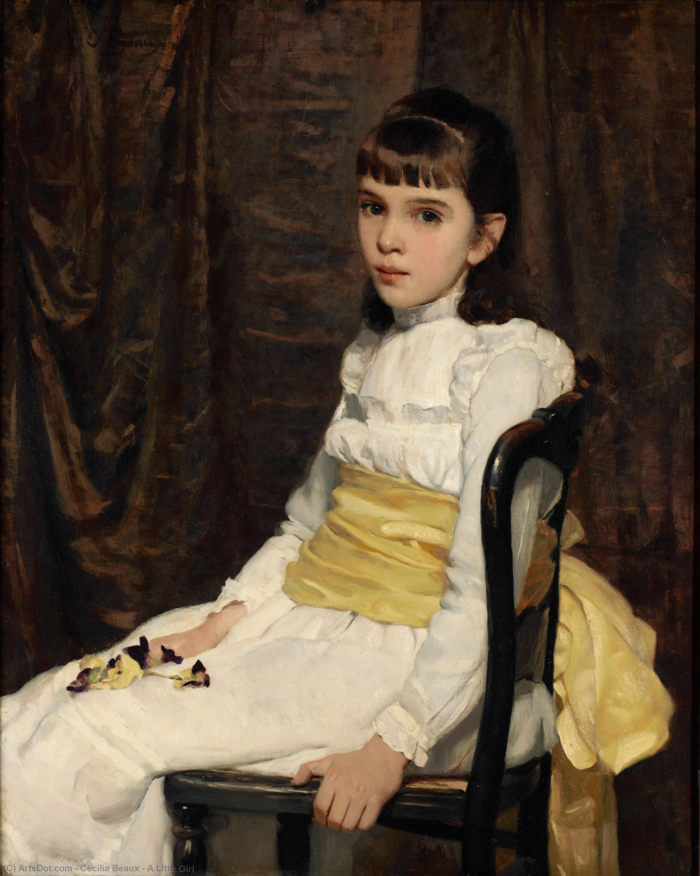 Ordinare Riproduzioni Di Quadri Una bambina, 1887 di Cecilia Beaux (1855-1942, United States) | ArtsDot.com