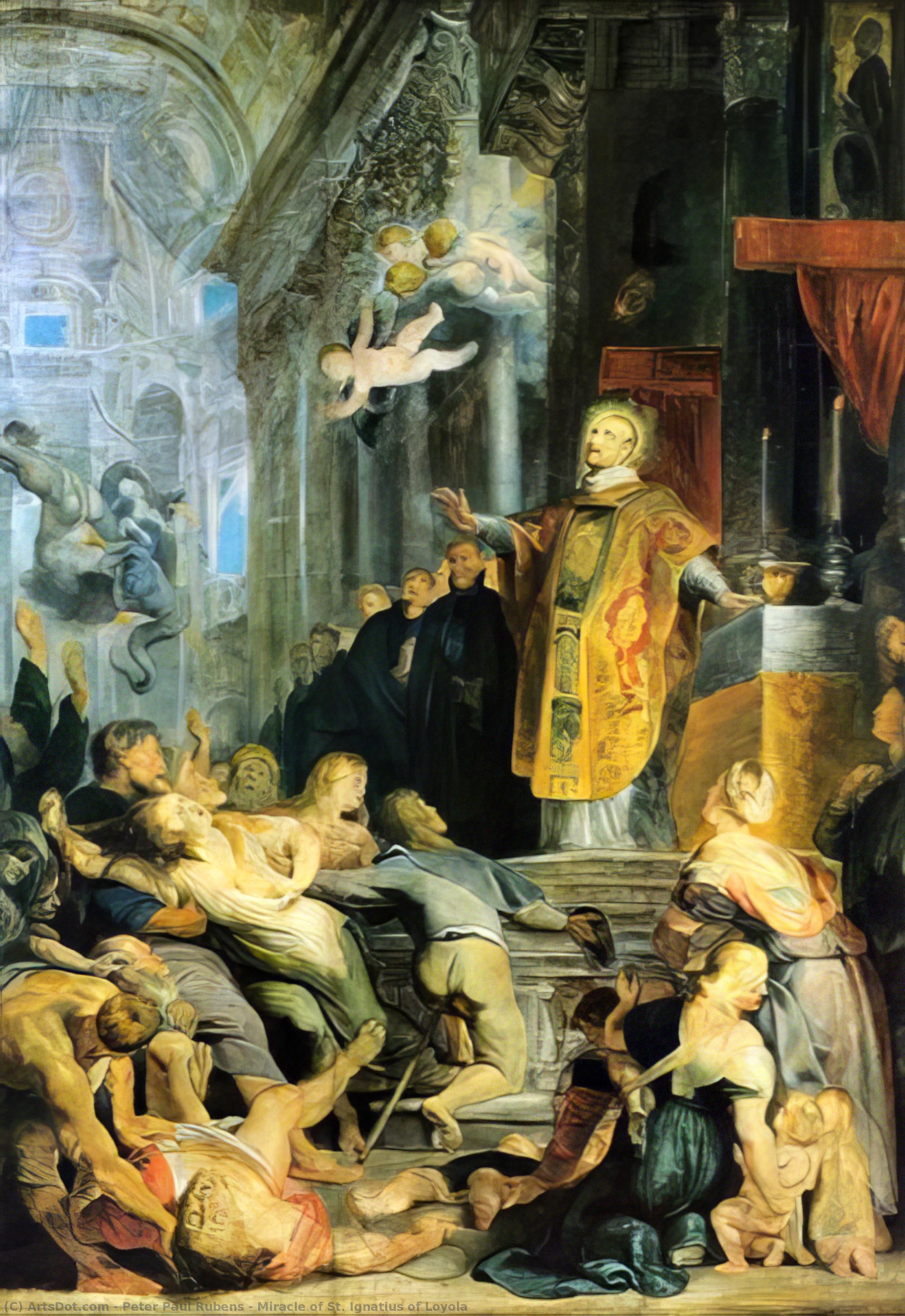 Buy Museum Art Reproductions Miracle of St. Ignatius of Loyola, 1618 by Peter Paul Rubens (1577-1640, Germany) | ArtsDot.com