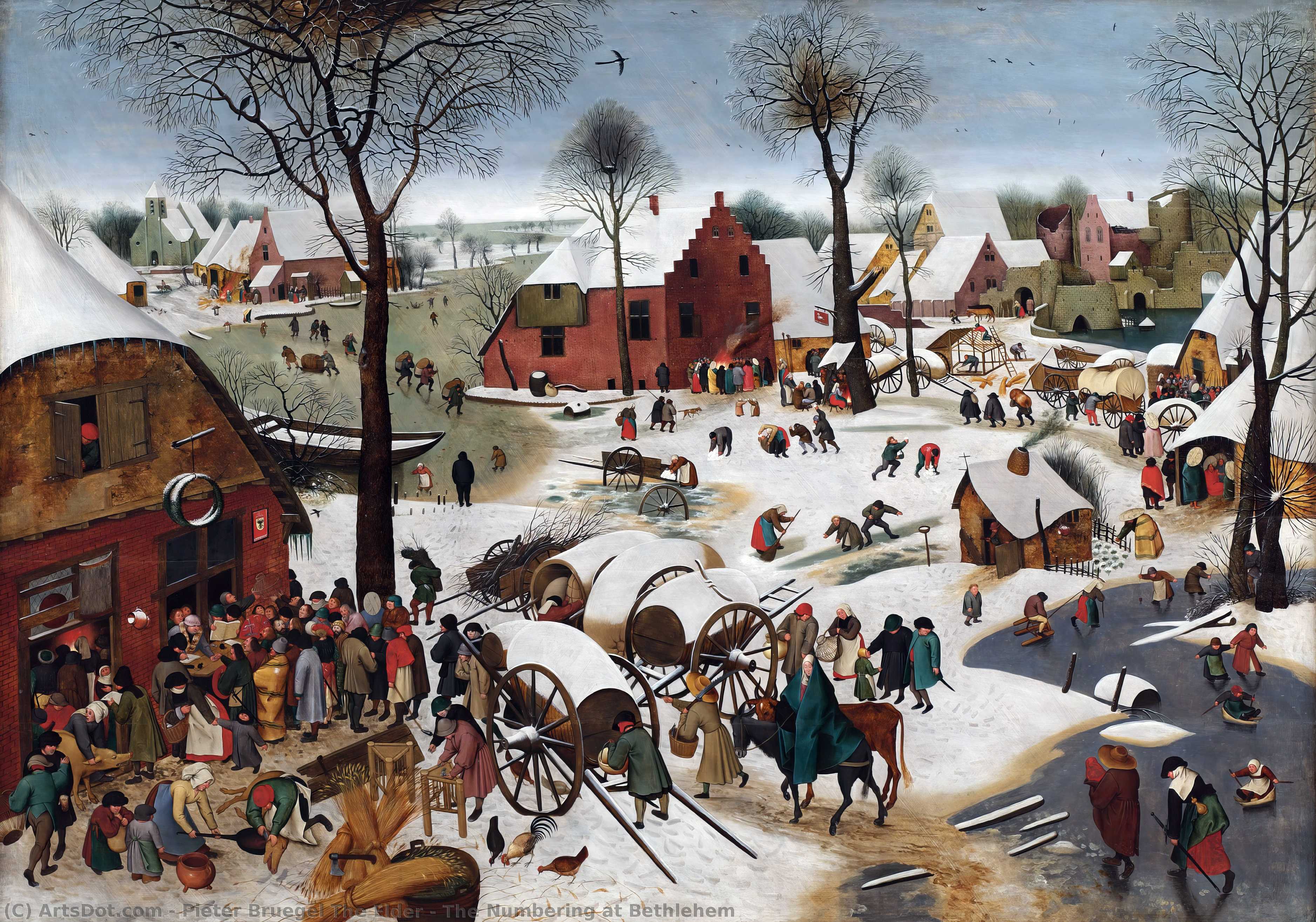 順序 油絵 Bethlehemの数値化, 1566 バイ Pieter Bruegel The Elder (1525-1569, Belgium) | ArtsDot.com