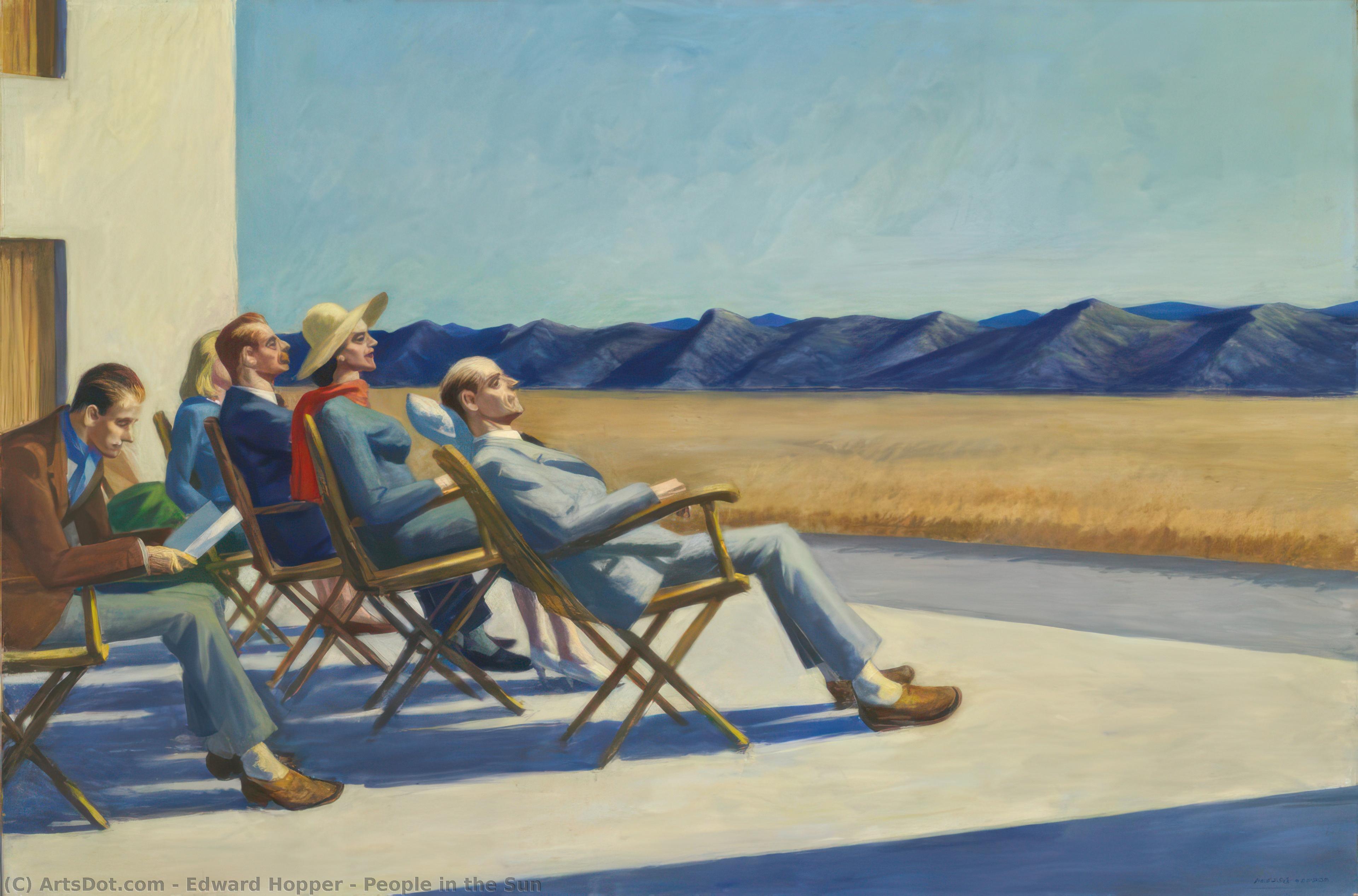 顺序 藝術再現 太阳中的人, 1960 通过 Edward Hopper (灵感来自) (1931-1967, United States) | ArtsDot.com