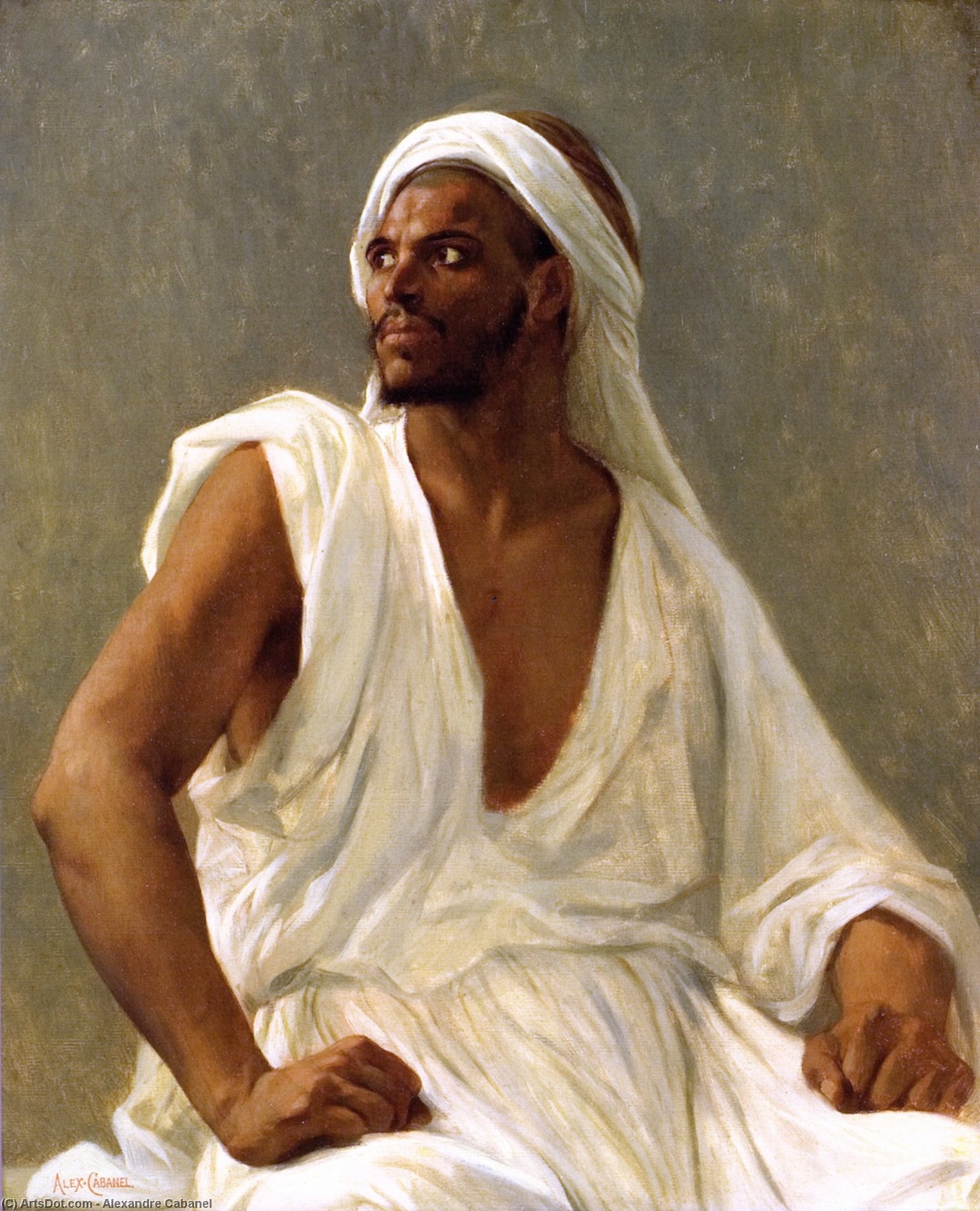 Order Artwork Replica Portrait of an Arab, 1875 by Alexandre Cabanel (1875-1889, France) | ArtsDot.com