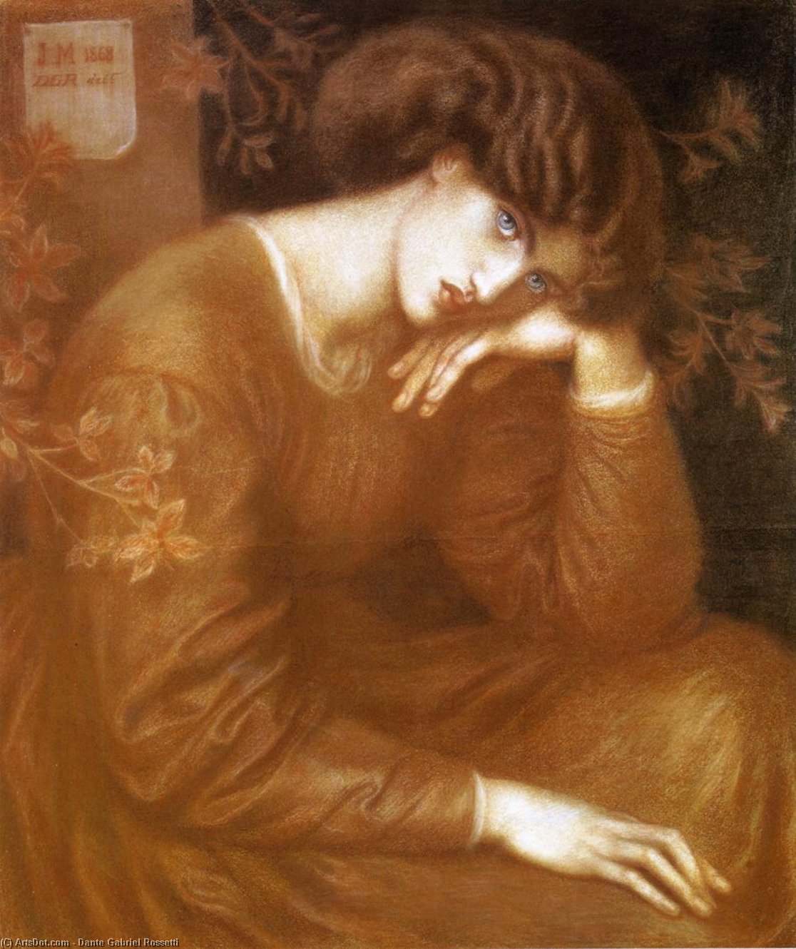 顺序 畫複製 Reverie 。, 1868 通过 Dante Gabriel Rossetti | ArtsDot.com