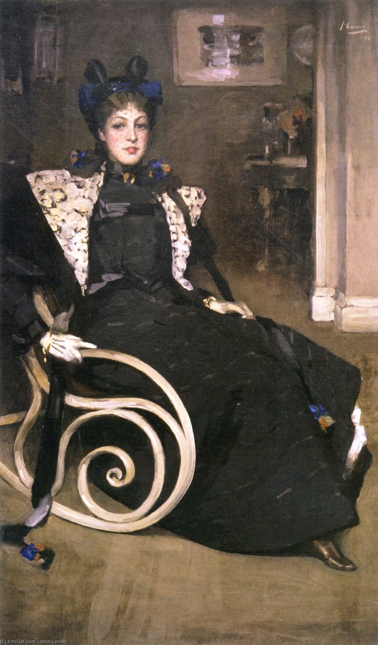 順序 油絵 錠の椅子。, 1895 バイ John Lavery | ArtsDot.com