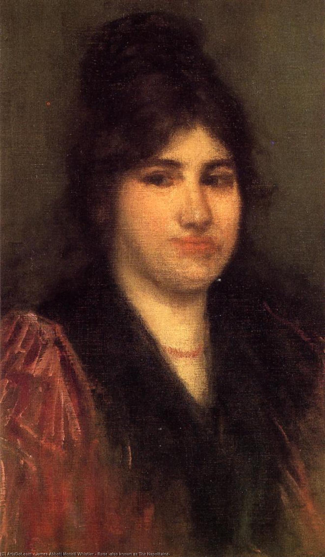 顺序 畫複製 Rose(也称为Napolitaine), 1897 通过 James Abbott Mcneill Whistler (1834-1903, United States) | ArtsDot.com