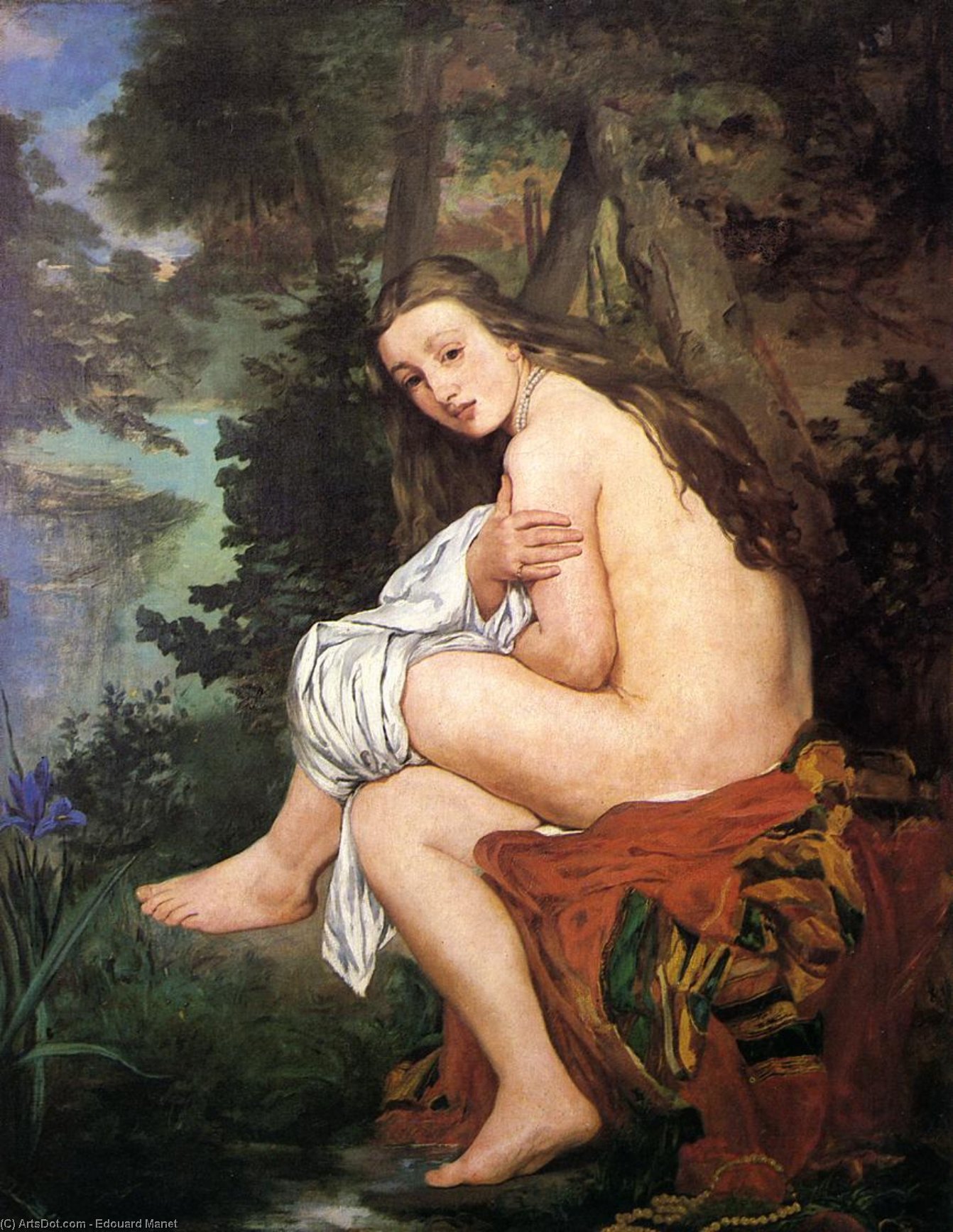 Order Oil Painting Replica The Surprised Nymph, 1859 by Edouard Manet (1832-1883, France) | ArtsDot.com