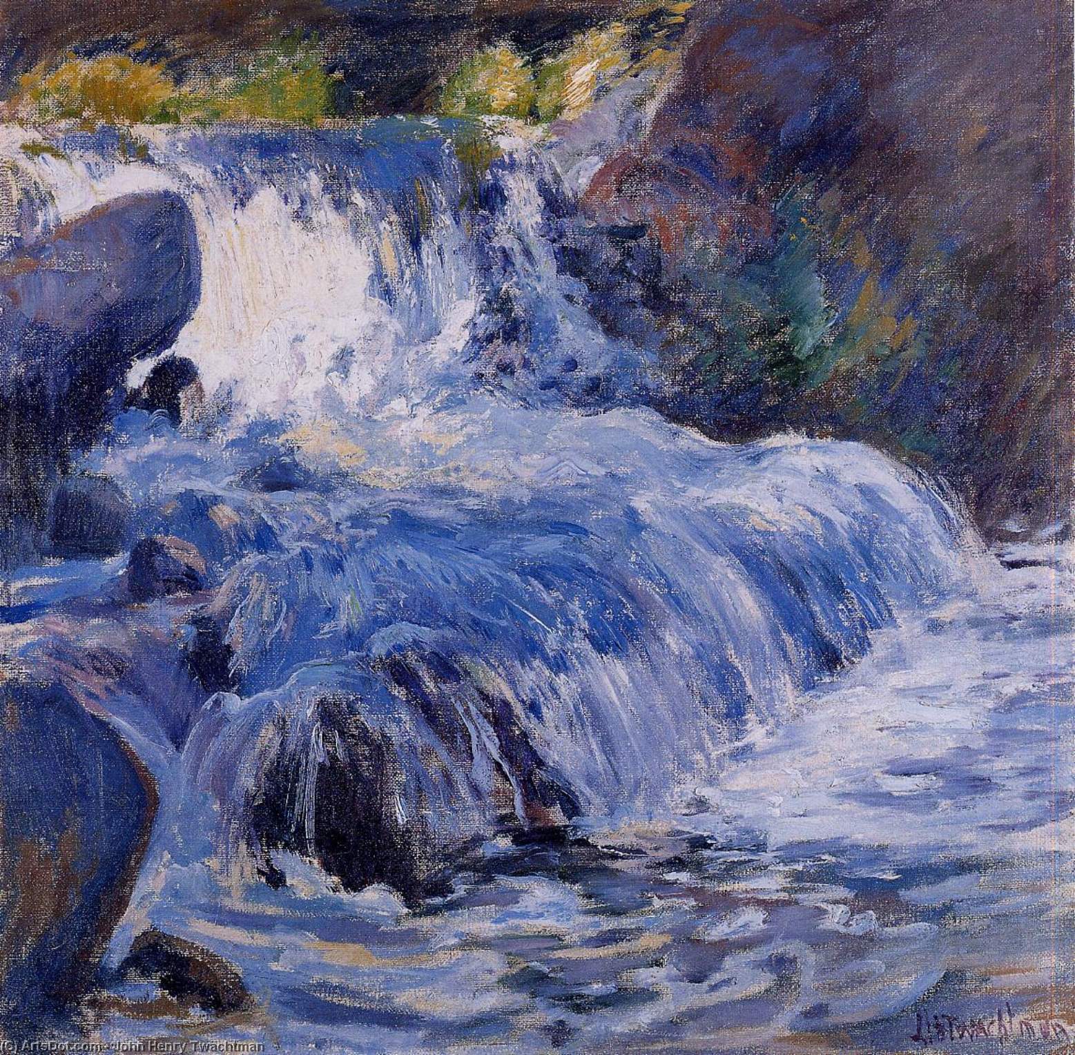 Holen Museumsqualität Prints Der Wasserfall, 1895 von John Henry Twachtman (1853-1902, United States) | ArtsDot.com