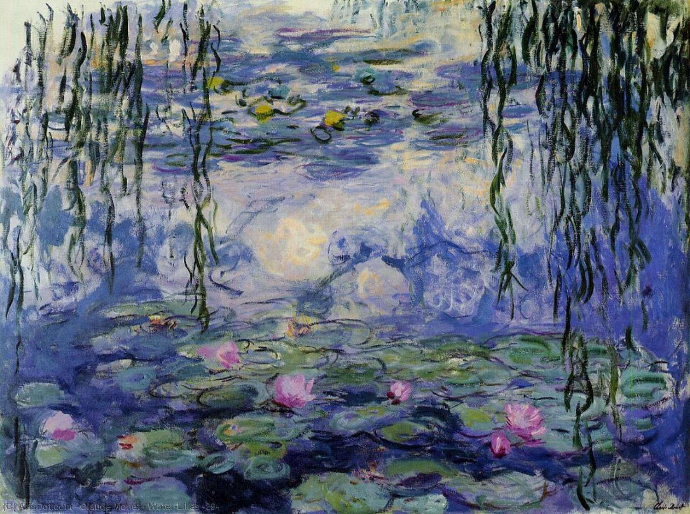 Buy Museum Art Reproductions Water-Lilies (29), 1916 by Claude Monet (1840-1926, France) | ArtsDot.com