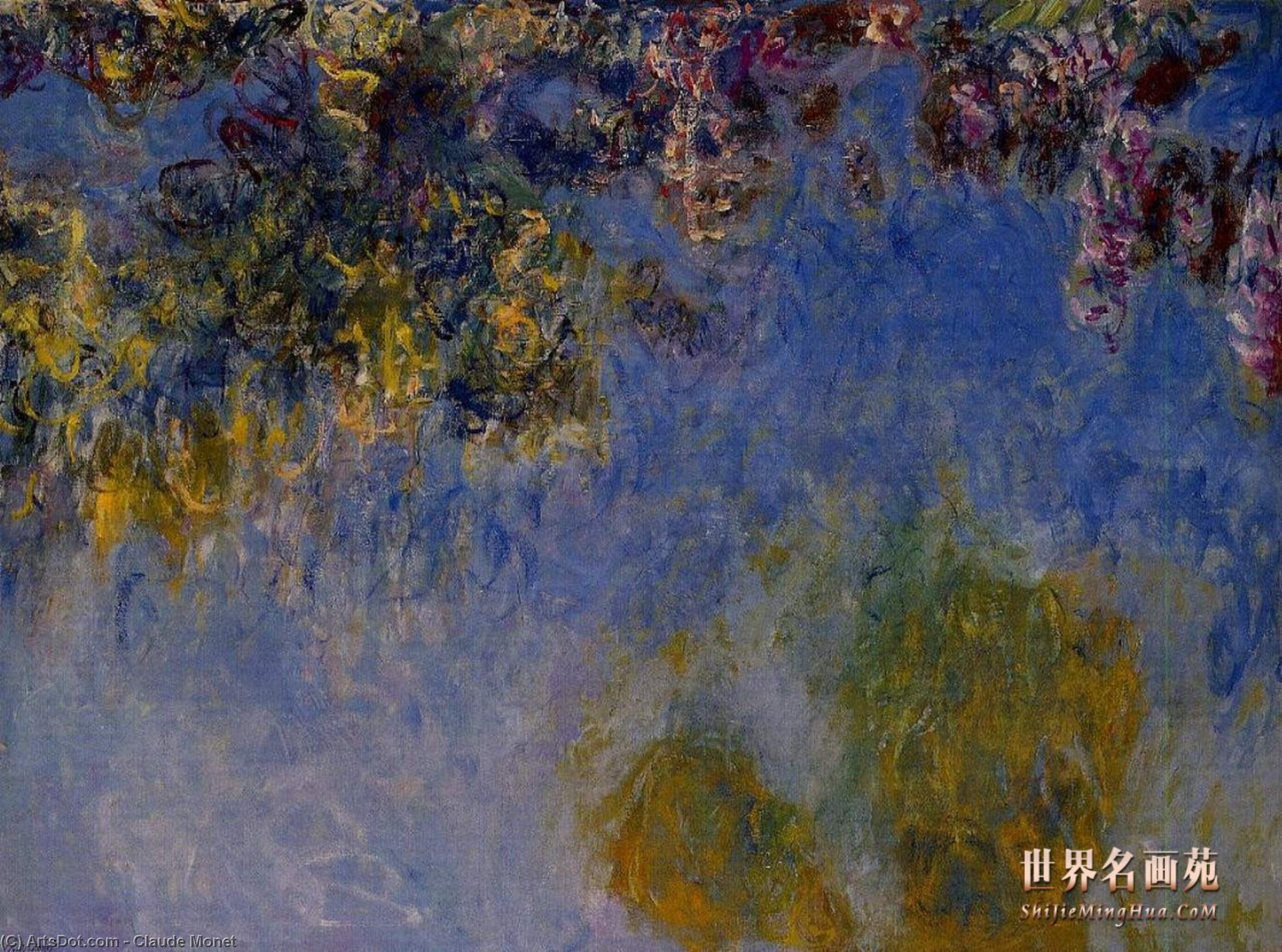 Order Art Reproductions Wisteria, 1919 by Claude Monet (1840-1926, France) | ArtsDot.com