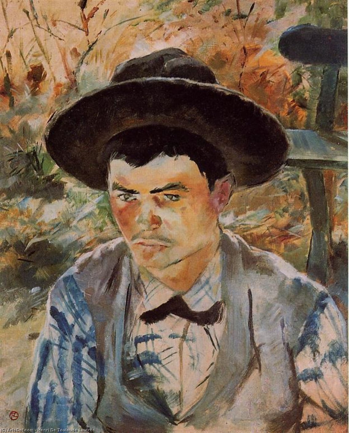 Order Oil Painting Replica The Young Routy in Celeyran, 1883 by Henri De Toulouse Lautrec (1864-1901, France) | ArtsDot.com