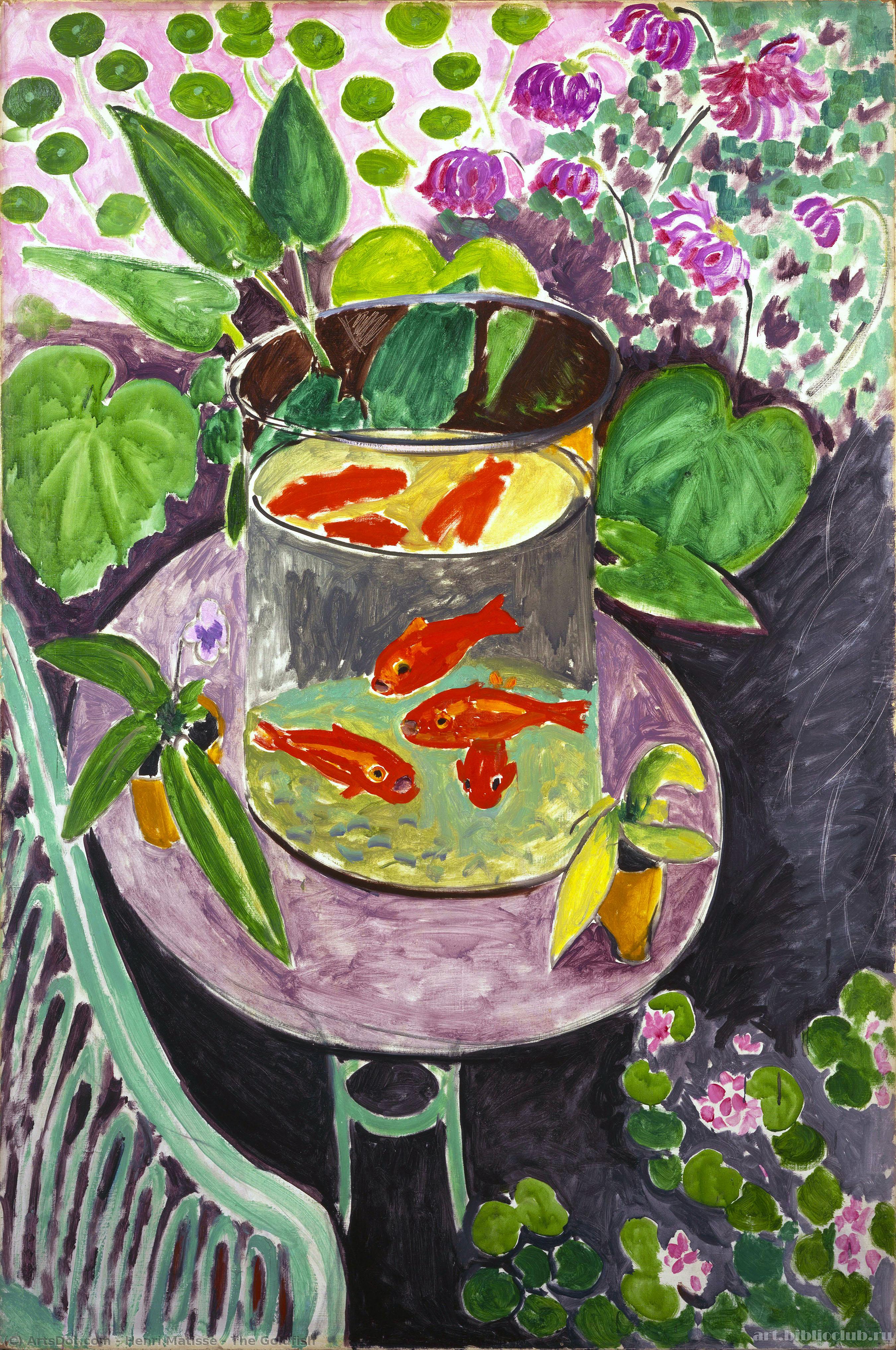 Order Paintings Reproductions The Goldfish by Henri Matisse (Inspired By) (1869-1954, France) | ArtsDot.com