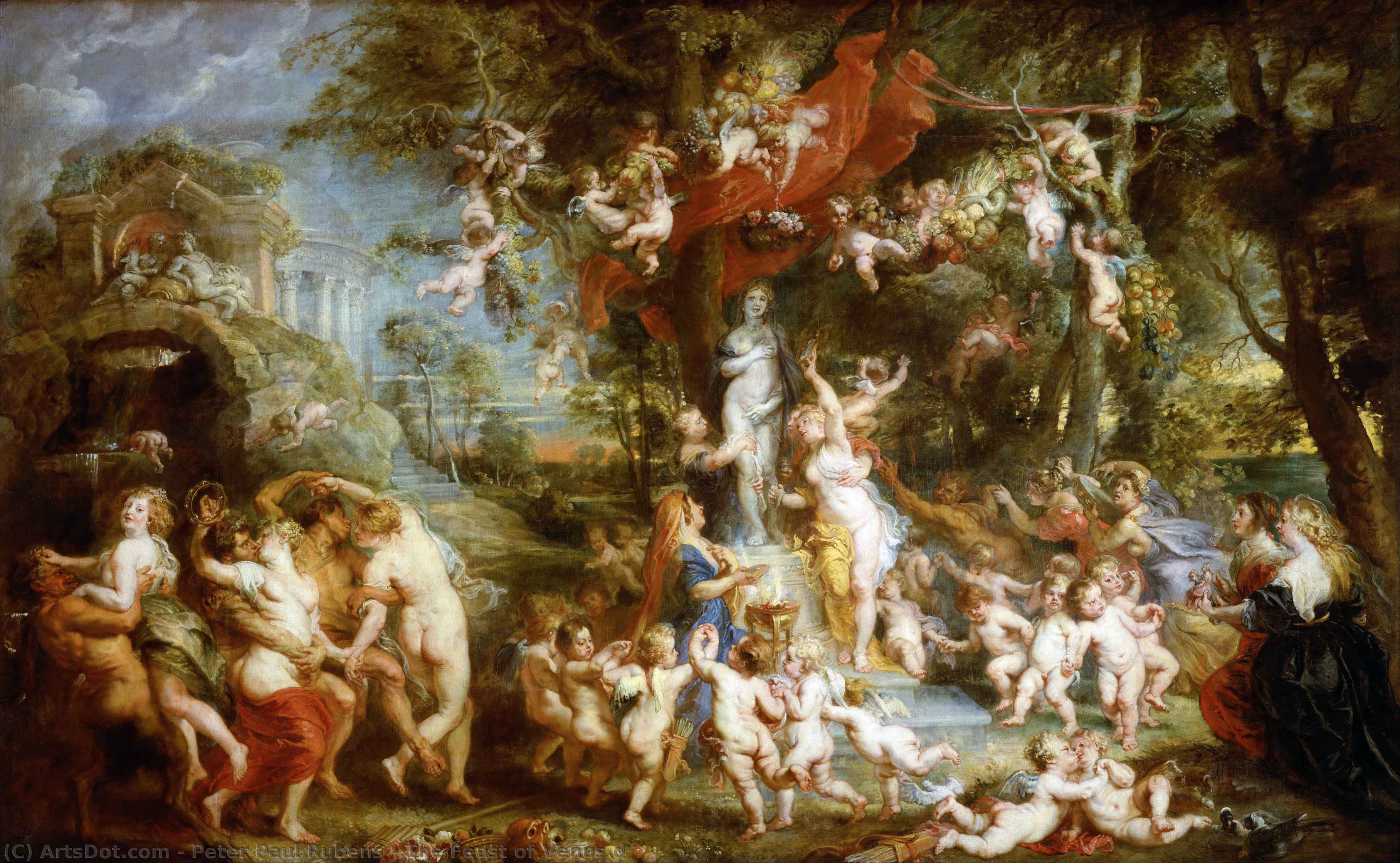 順序 油絵 ヴィーナスDの饗宴, 1637 バイ Peter Paul Rubens (1577-1640, Germany) | ArtsDot.com
