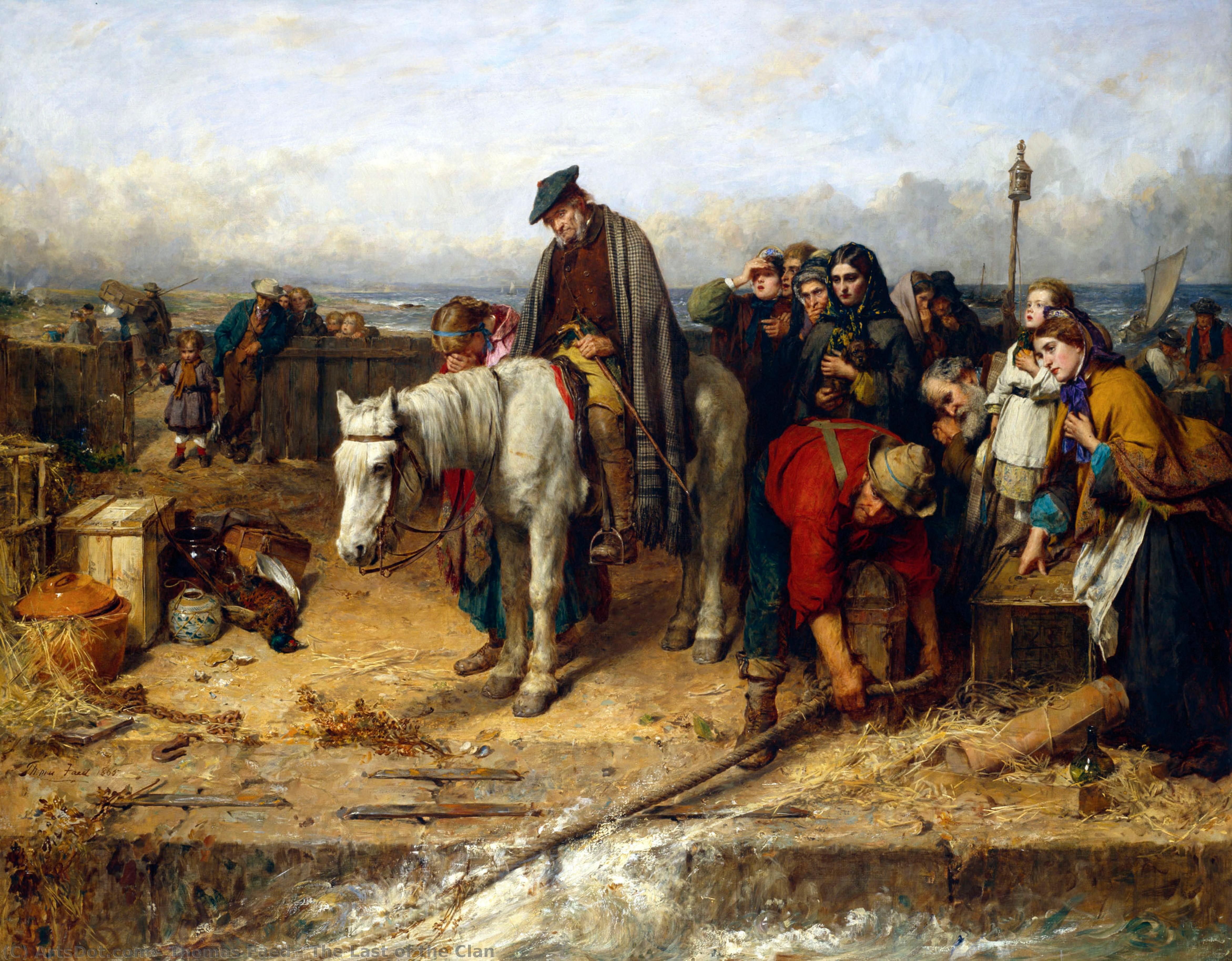 Buy Museum Art Reproductions The Last of the Clan, 1865 by Thomas Faed (1826-1900, United Kingdom) | ArtsDot.com