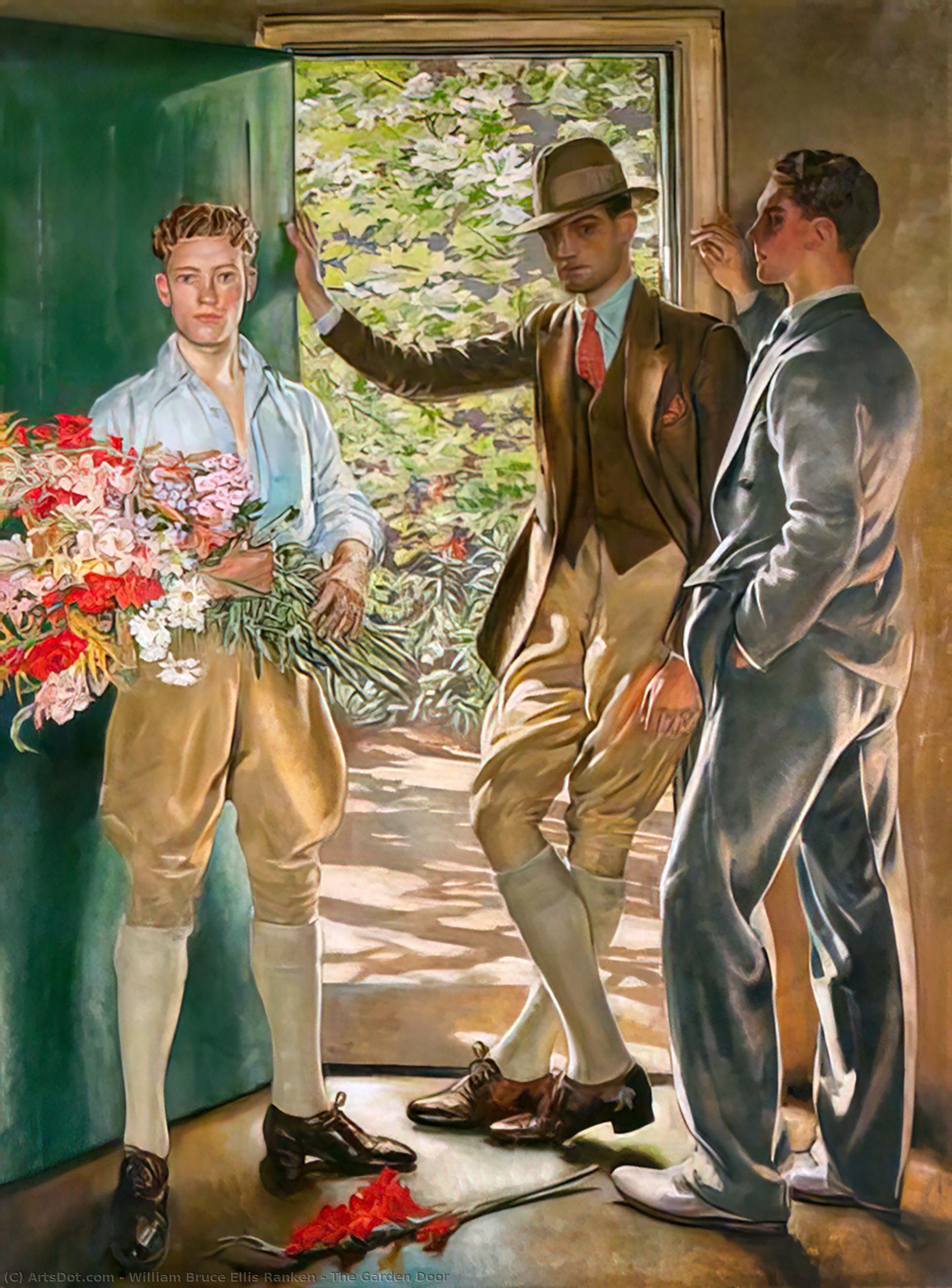 Order Paintings Reproductions The Garden Door, 1926 by William Bruce Ellis Ranken (1881-1941) | ArtsDot.com